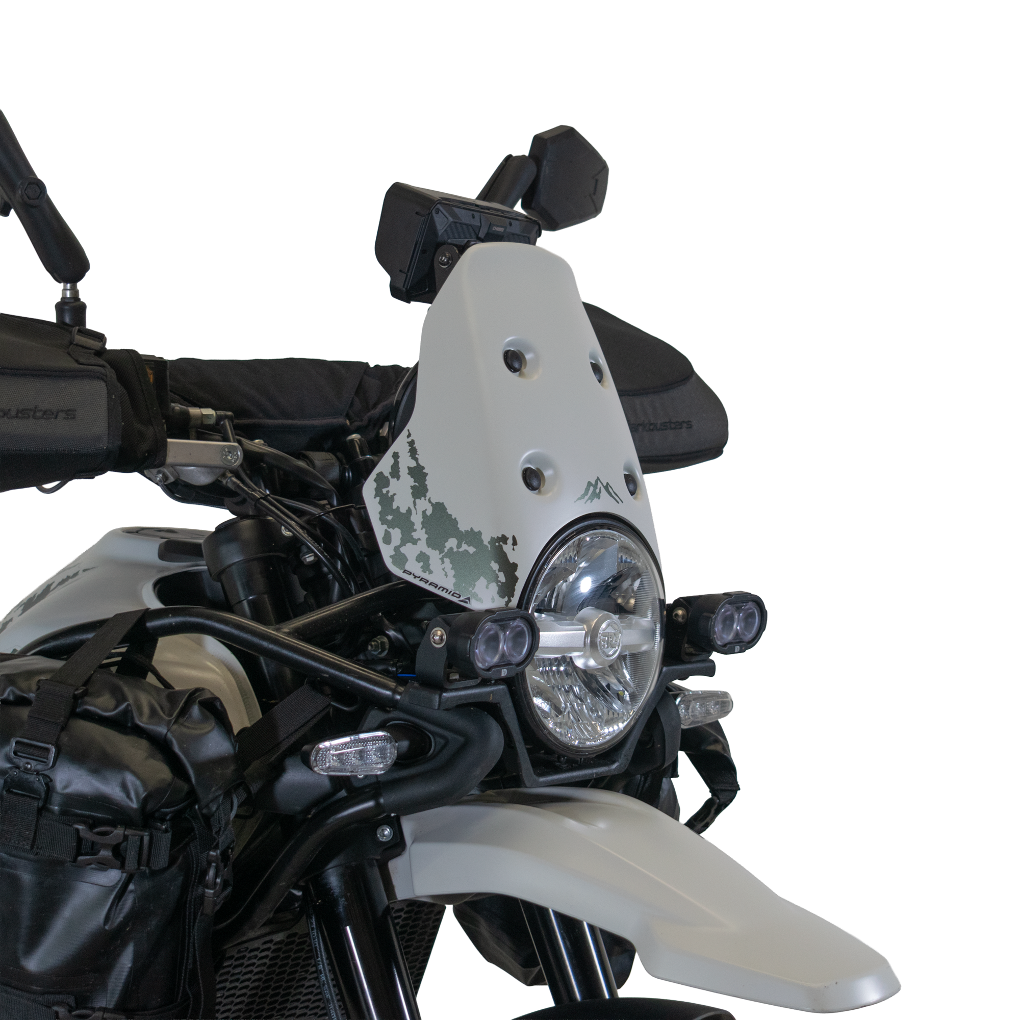 Pyramid Fly Screen | Kamet White | Royal Enfield Himalayan 450 2024>Current -   Pyramid Motorcycle Accessories