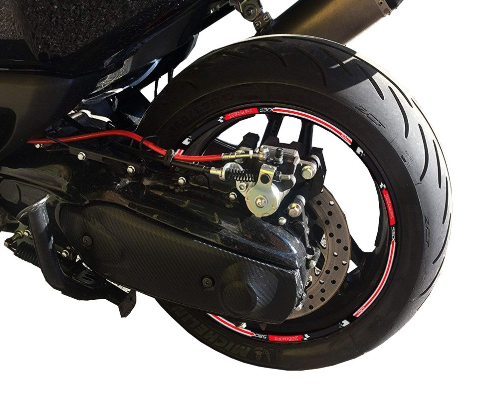 Resin Bike 3D Motorcycle Stickers - Wheels| Yamaha TMAX 530 2012>2019 -   Pyramid Motorcycle Accessories