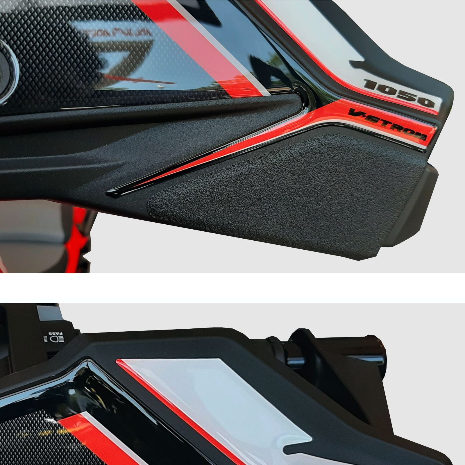 Resin Bike 3D Motorcycle Stickers - Handguards | Suzuki V-Strom 1050/1050XT 2020>2023 -   Pyramid Motorcycle Accessories