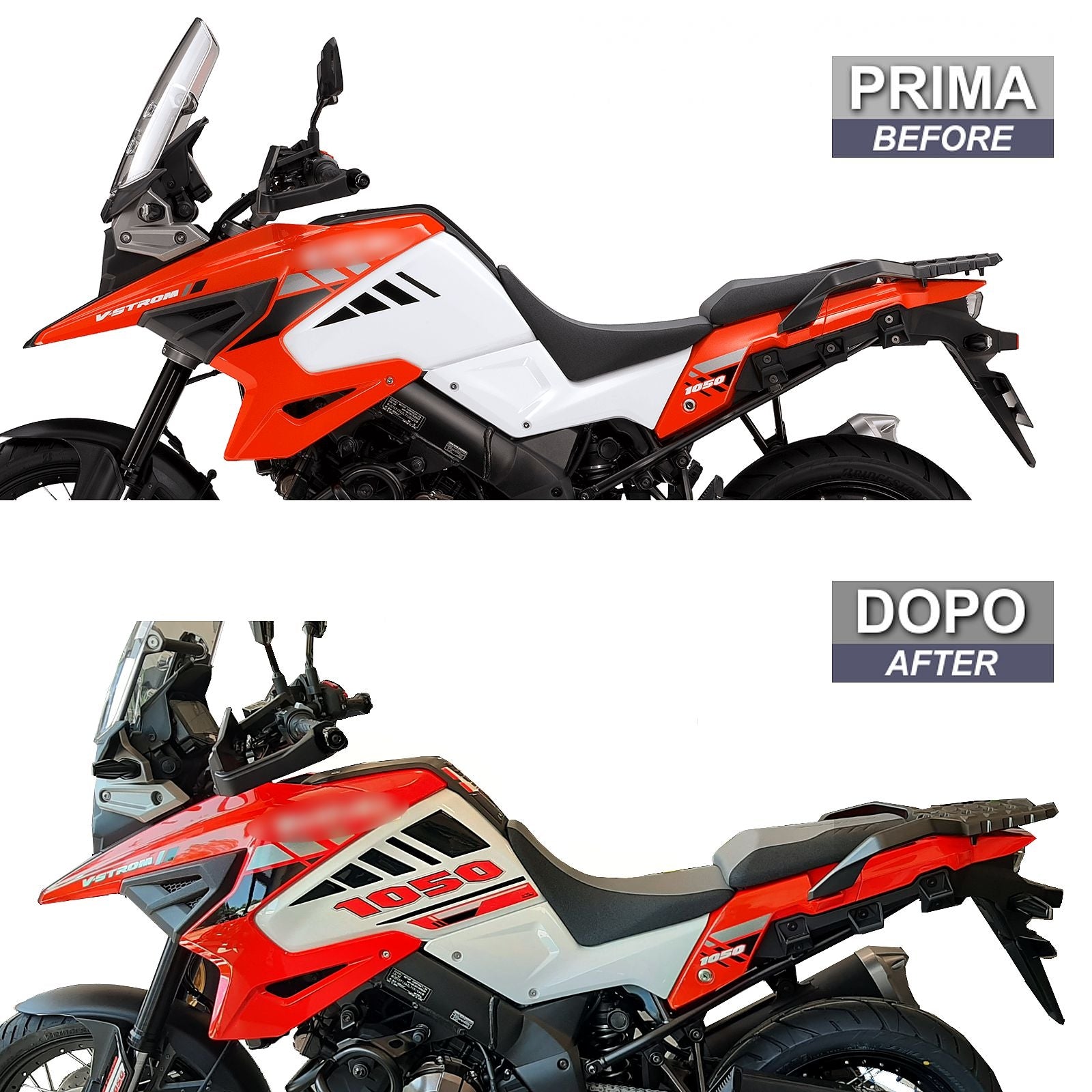 Resin Bike 3D Motorcycle Stickers - Tank Sides | Suzuki V-Strom 1050 / 1050XT 2020>2023 RB-1000139800006 -   Pyramid Motorcycle Accessories