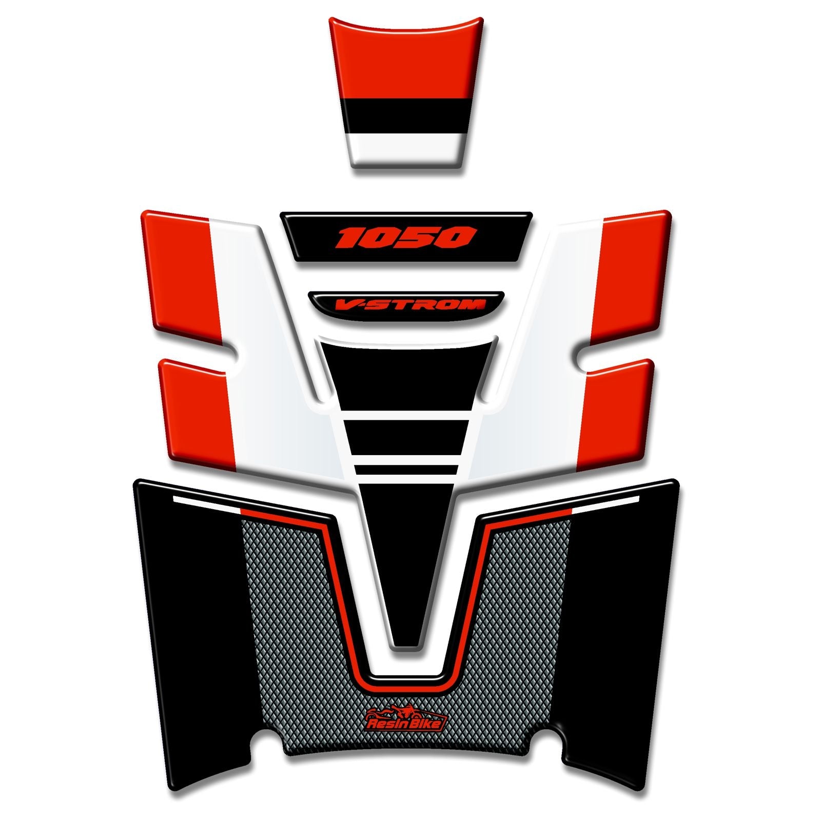 Resin Bike 3D Motorcycle Stickers - Tank Pad | Suzuki V-Strom 1050 / 1050XT 2020>2023 RB-1000140000006 -   Pyramid Motorcycle Accessories