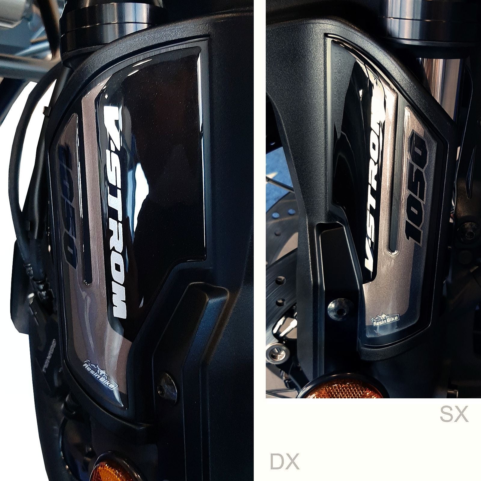 Resin Bike 3D Motorcycle Stickers - Front Fender Sides | Suzuki V-Strom 1050/1050XT 2020>2023 -   Pyramid Motorcycle Accessories