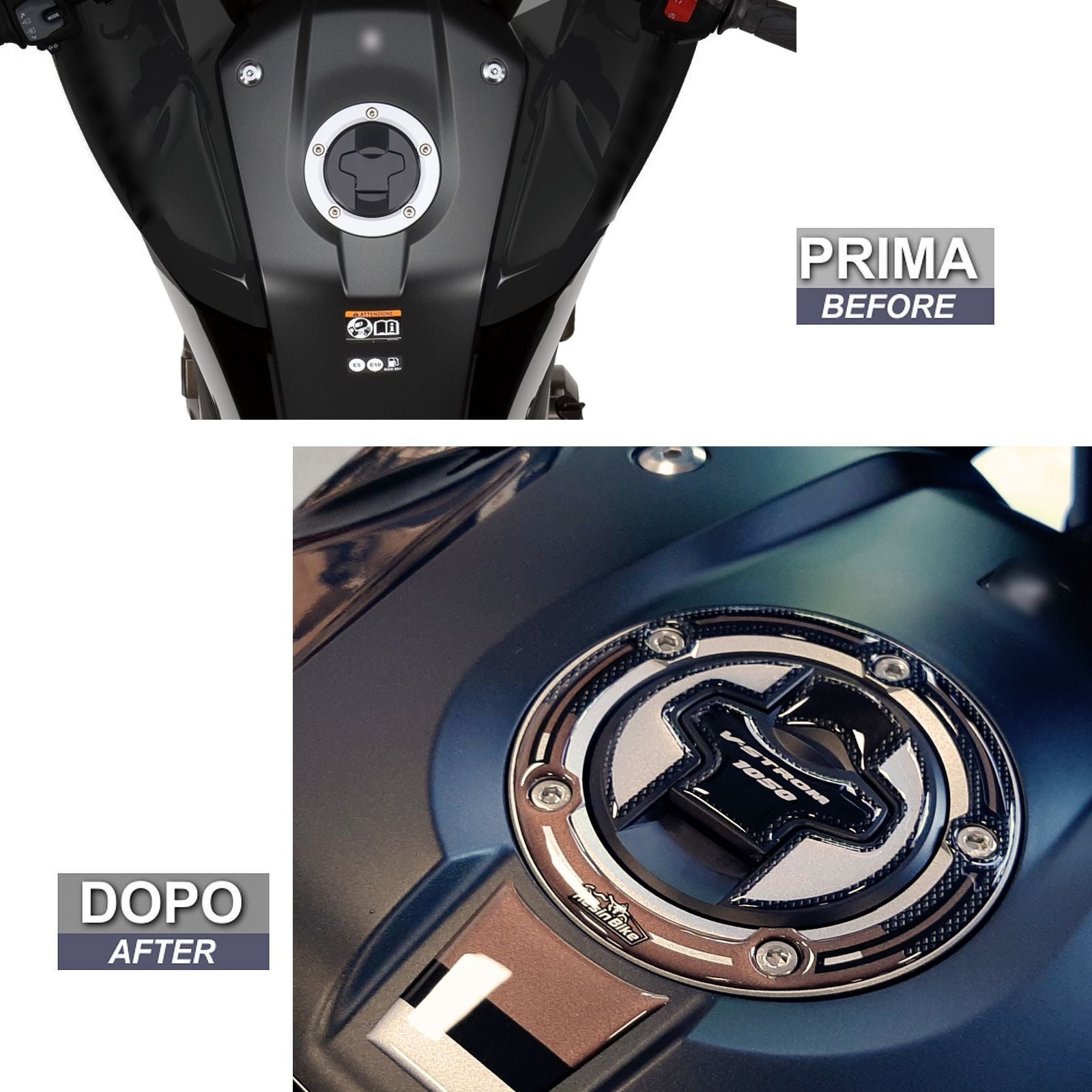 Resin Bike 3D Motorcycle Stickers - Fuel Cap | Suzuki V-Strom 1050 / 1050XT 2020>2023 RB-1000141500000 -   Pyramid Motorcycle Accessories