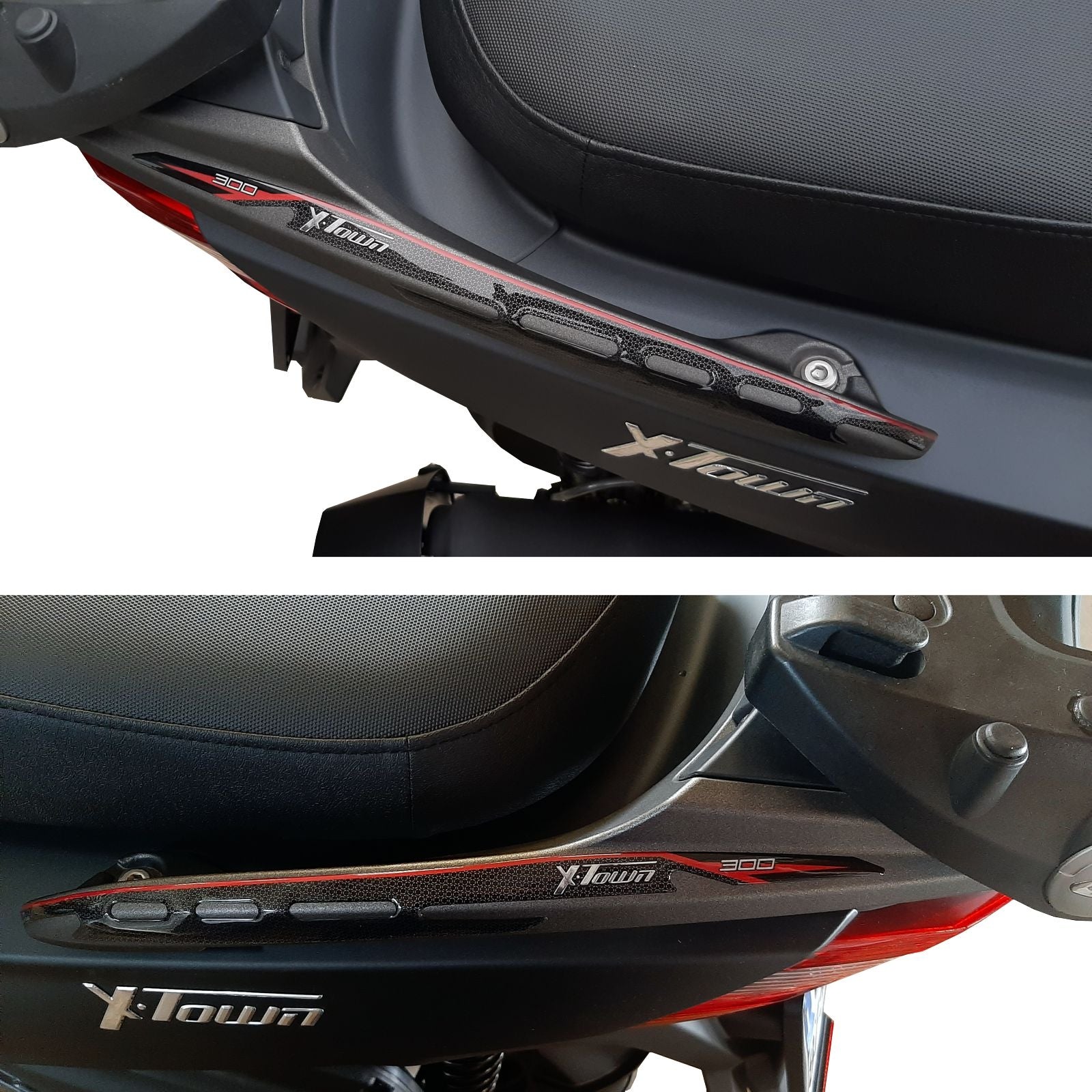 Resin Bike 3D Motorcycle Stickers - Passenger Handles | Kymco X-Town 300i 2020>Current -   Pyramid Motorcycle Accessories