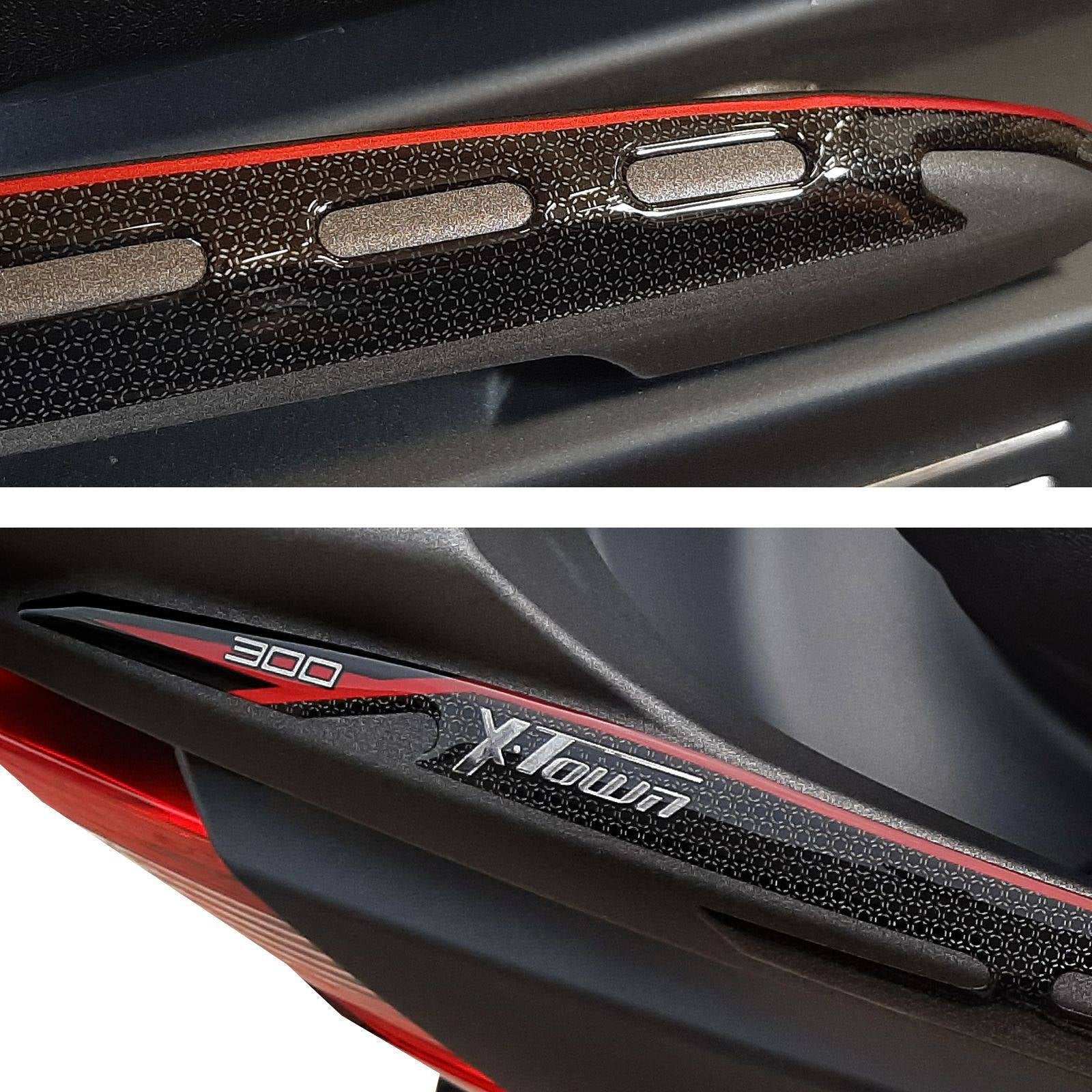 Resin Bike 3D Motorcycle Stickers - Passenger Handles | Kymco X-Town 300i 2020>Current -   Pyramid Motorcycle Accessories