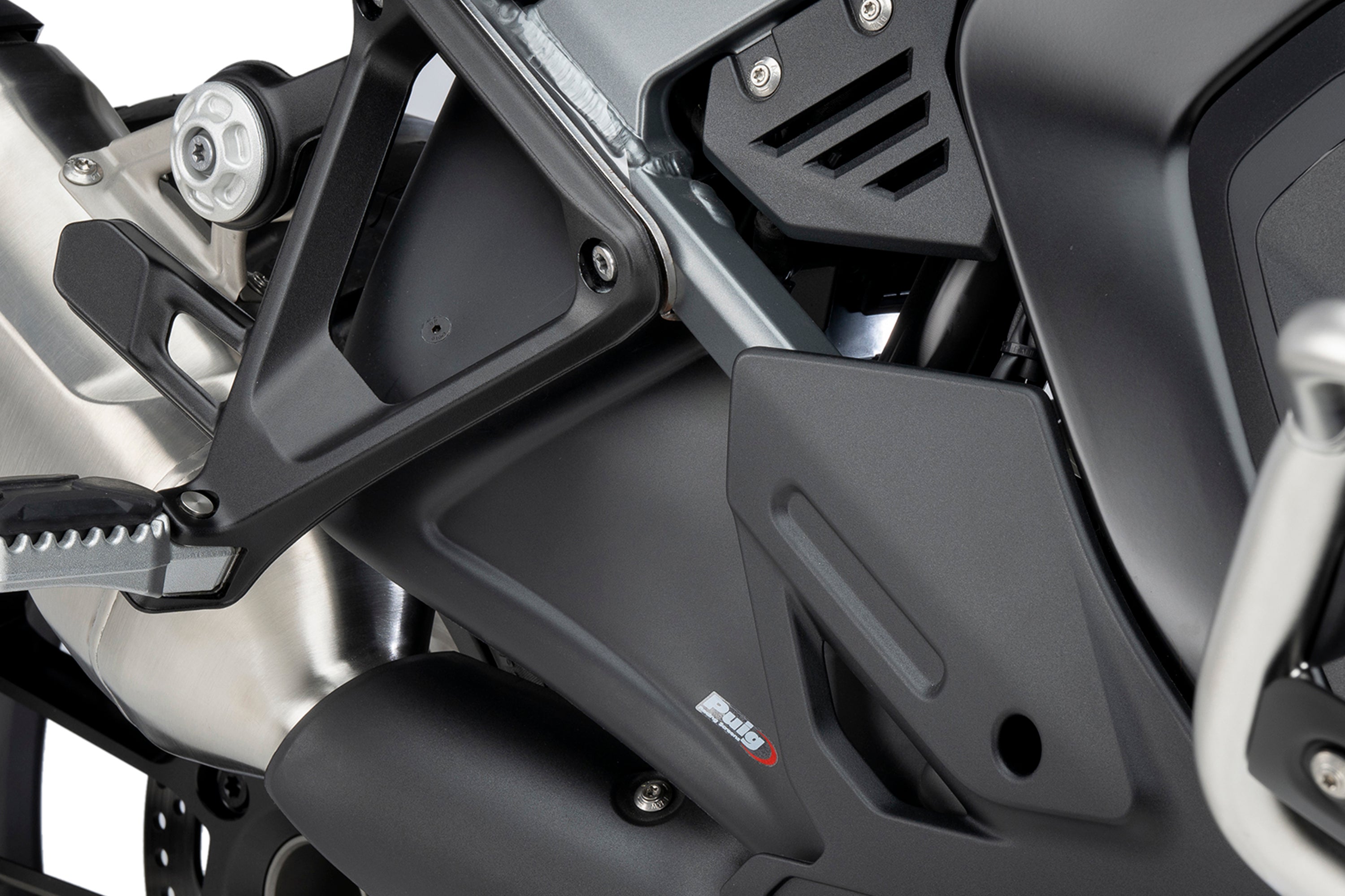 Puig Rear Lower Wind Deflectors | Matte Black | BMW R1300GS Adventure 2024>Current -   Pyramid Motorcycle Accessories