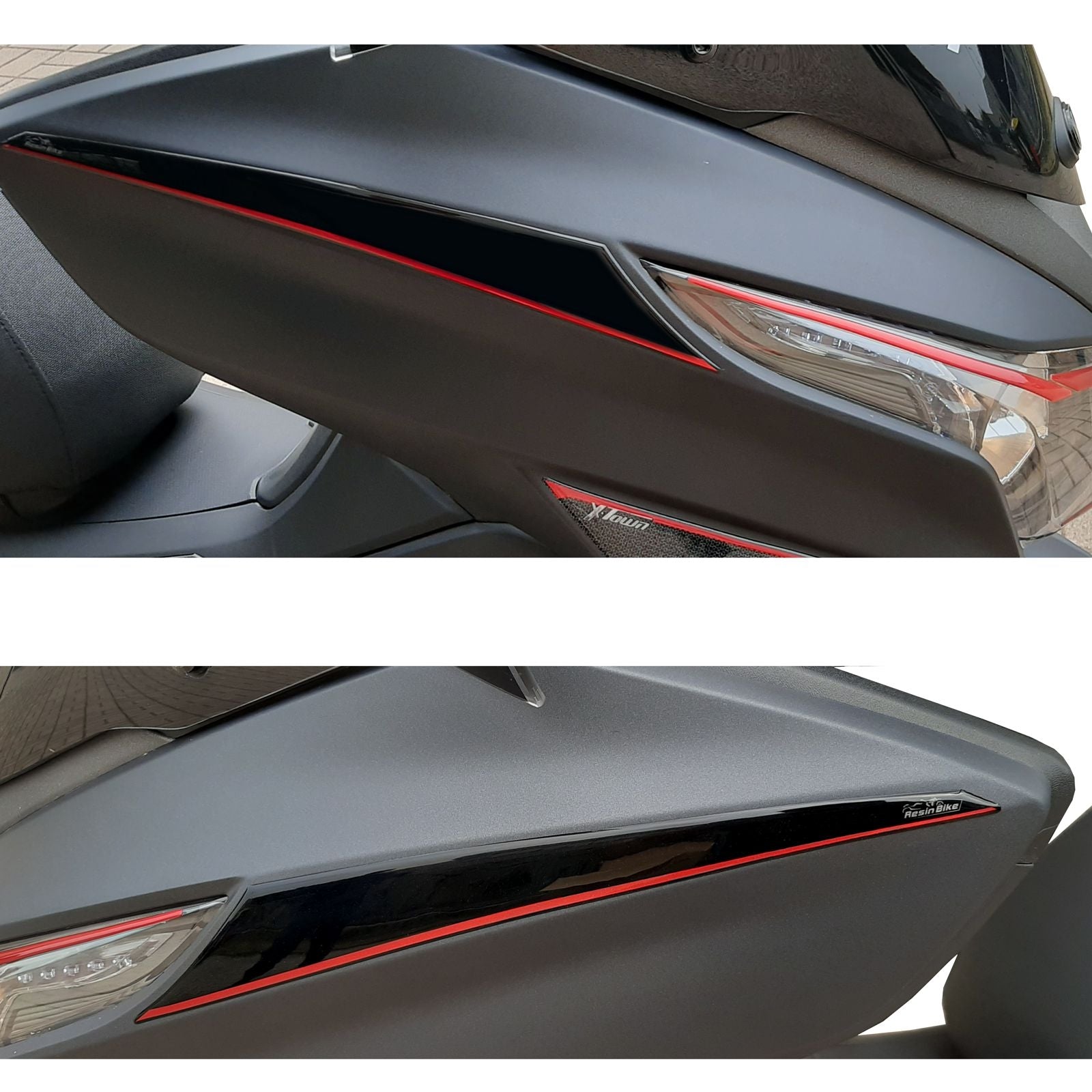 Resin Bike 3D Motorcycle Stickers - Tank Sides | Kymco X-Town 300i 2020>Current RB-1000143400001 -   Pyramid Motorcycle Accessories
