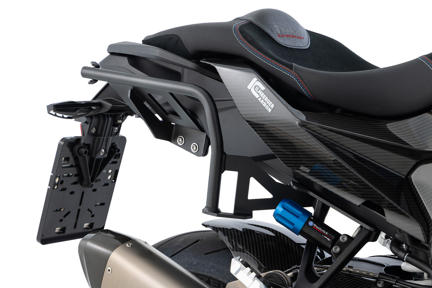Wunderlich X30 Panniers with X-Rack Light Mounts | Black-Silver | BMW M1000XR -   Pyramid Motorcycle Accessories