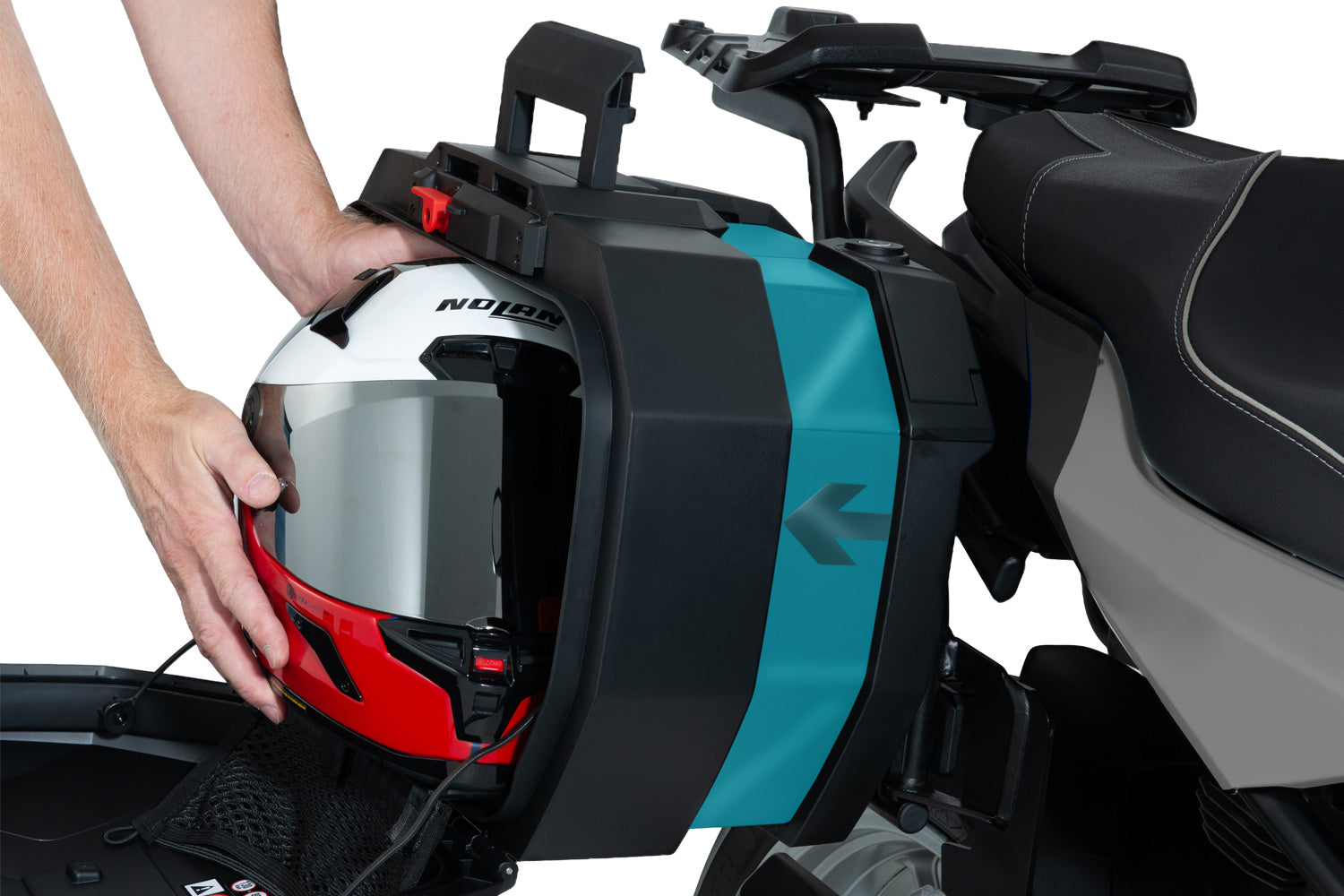 Wunderlich X30 Panniers with X-Rack Light Mounts | Black-Silver | BMW M1000XR -   Pyramid Motorcycle Accessories