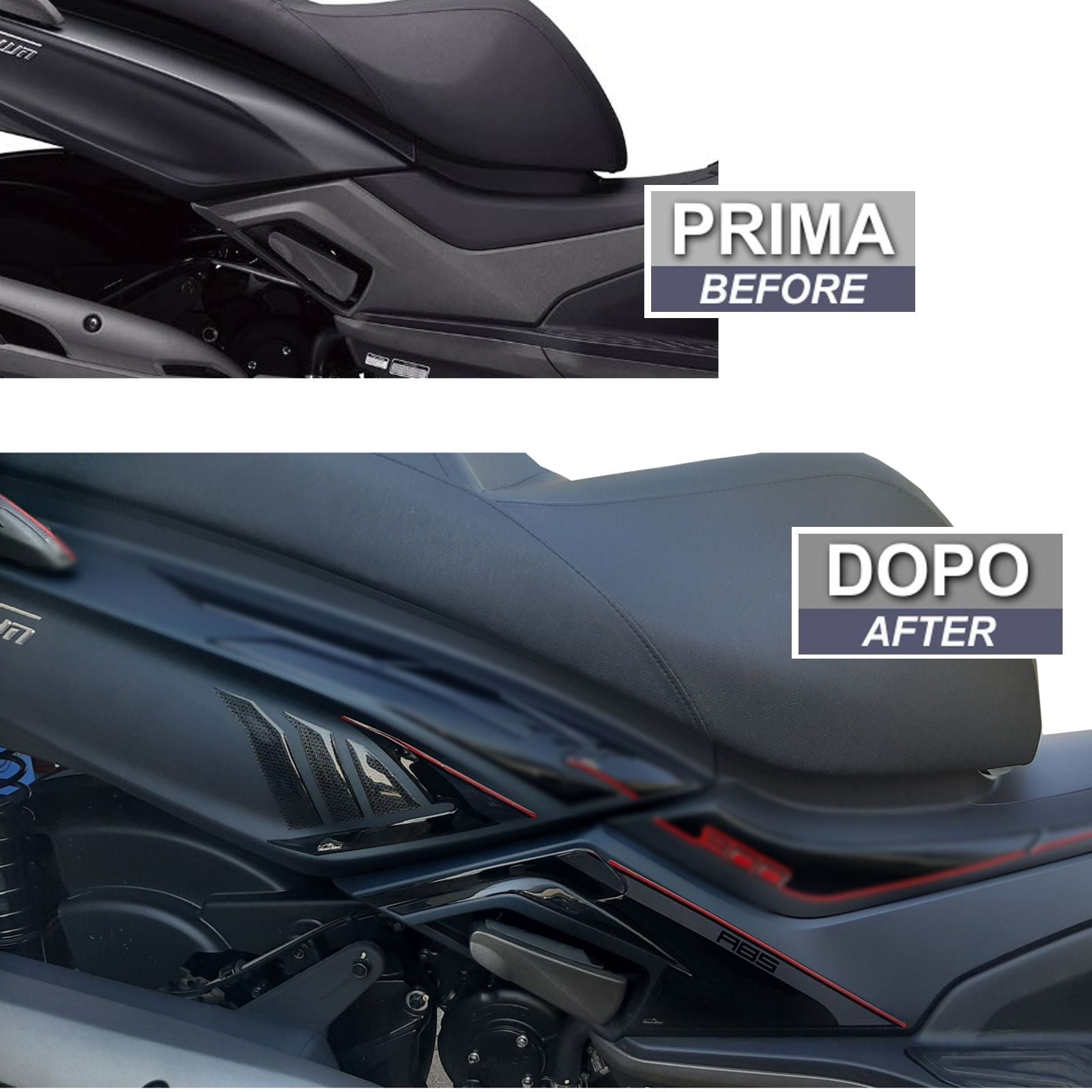 Resin Bike 3D Motorcycle Stickers - Tank Sides | Kymco X-Town 300i 2020>Current RB-1000143700002 -   Pyramid Motorcycle Accessories