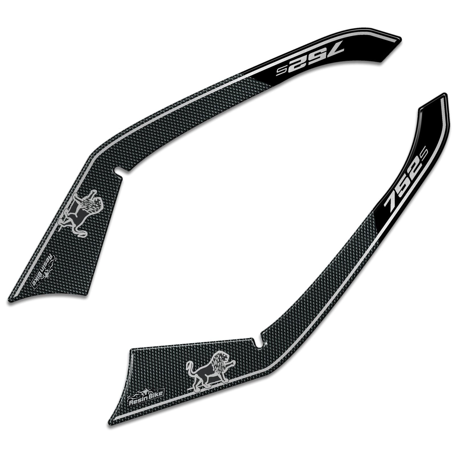 Resin Bike 3D Motorcycle Stickers - Passenger Handles | Benelli 752 S 2019>2020 -   Pyramid Motorcycle Accessories