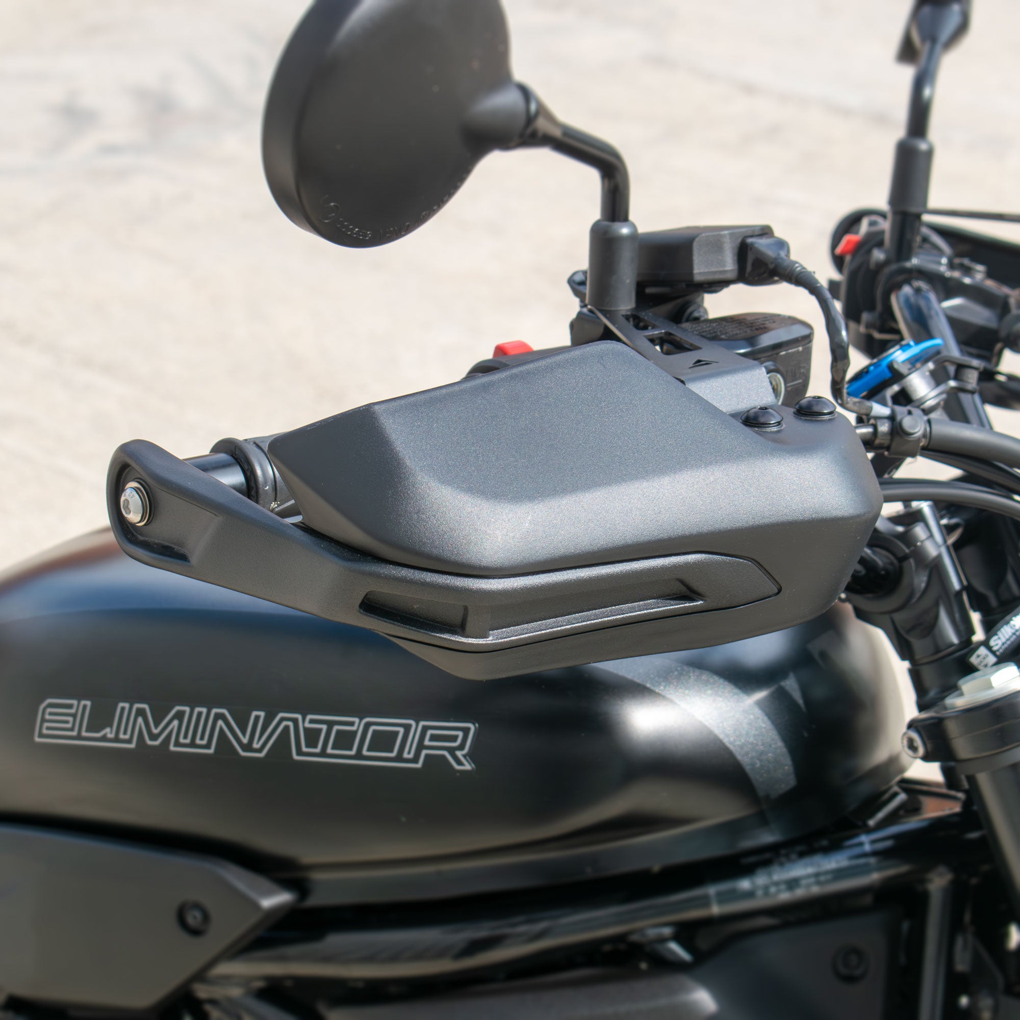 Pyramid Handguards | Matte Black | Kawasaki Eliminator 500 2024>Current -   Pyramid Motorcycle Accessories