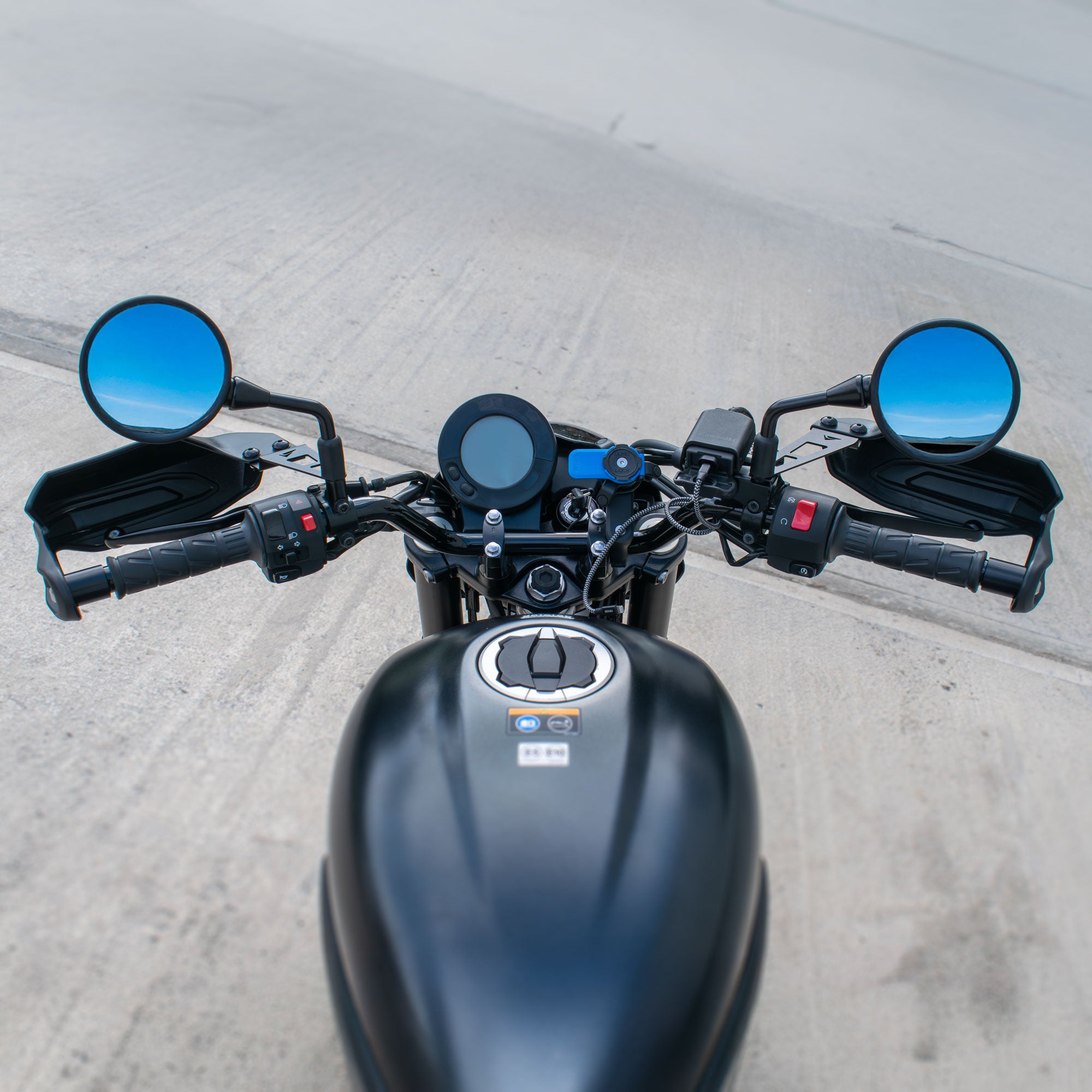 Pyramid Handguards | Matte Black | Kawasaki Eliminator 500 2024>Current -   Pyramid Motorcycle Accessories