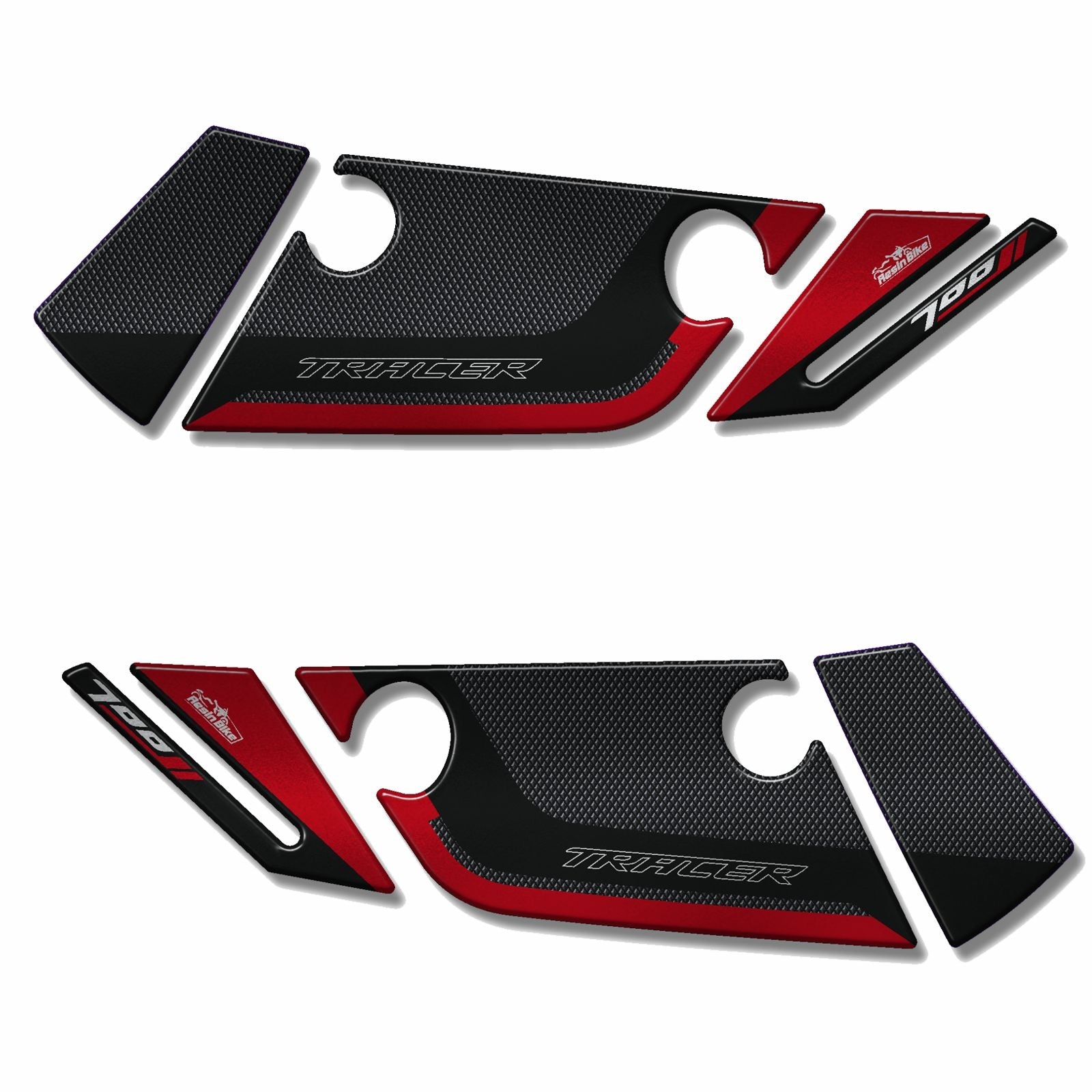 Resin Bike 3D Motorcycle Stickers - Handguards | Yamaha Tracer 700 2020>Current -   Pyramid Motorcycle Accessories