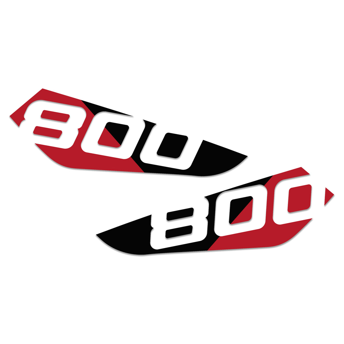 Pyramid Decals | Red & Black Tank Decals | Triumph Trident 800 2026>Current