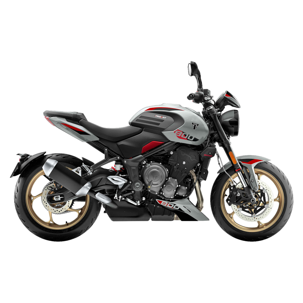 Pyramid Decals | Red & Black Tank Decals | Triumph Trident 800 2026>Current
