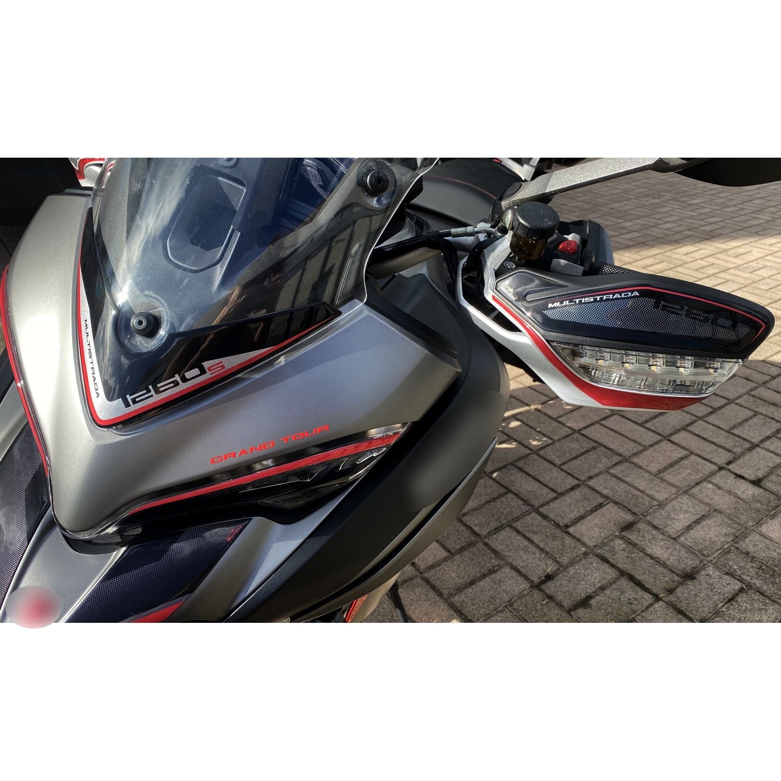 Resin Bike 3D Motorcycle Stickers - Handguards | Ducati Multistrada 1260 S 2018>2020 -   Pyramid Motorcycle Accessories