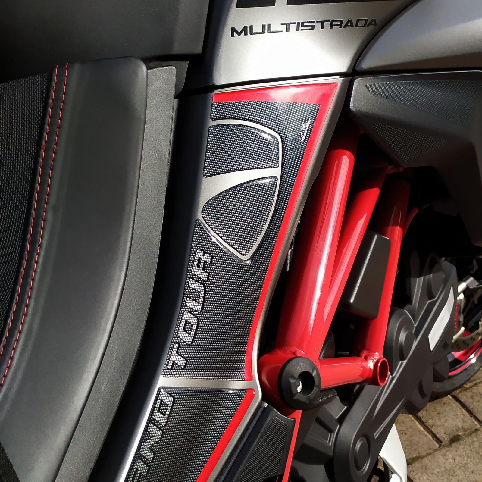 Resin Bike 3D Motorcycle Stickers - Tank Sides | Ducati Multistrada 1260 S 2018>2020 -   Pyramid Motorcycle Accessories