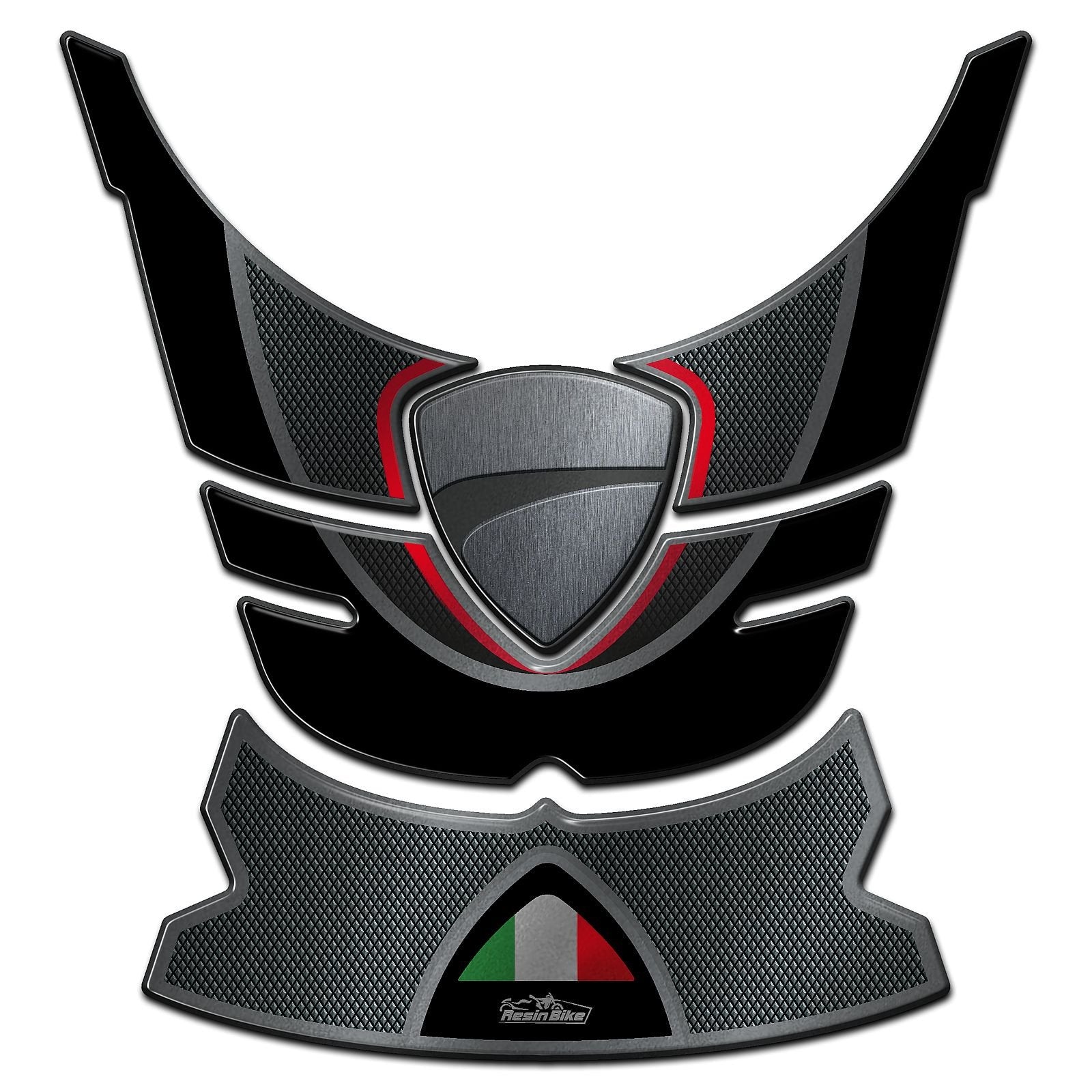 Resin Bike 3D Motorcycle Stickers - Tank Pad | Ducati Multistrada 1260 S 2018>2020 -   Pyramid Motorcycle Accessories