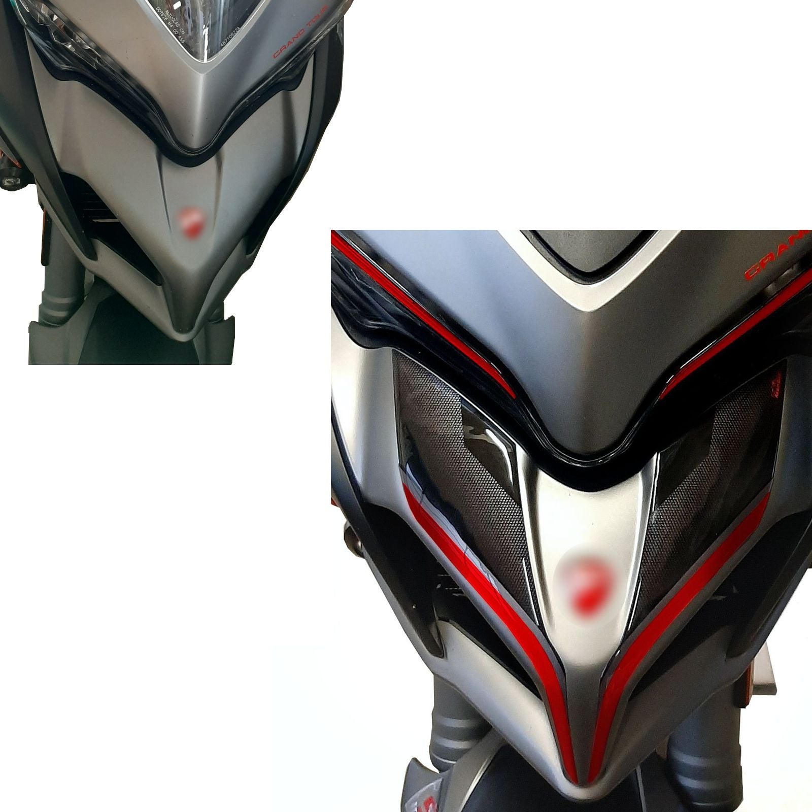 Resin Bike 3D Motorcycle Stickers - Beak | Ducati Multistrada 1260 S 2018>2020 -   Pyramid Motorcycle Accessories