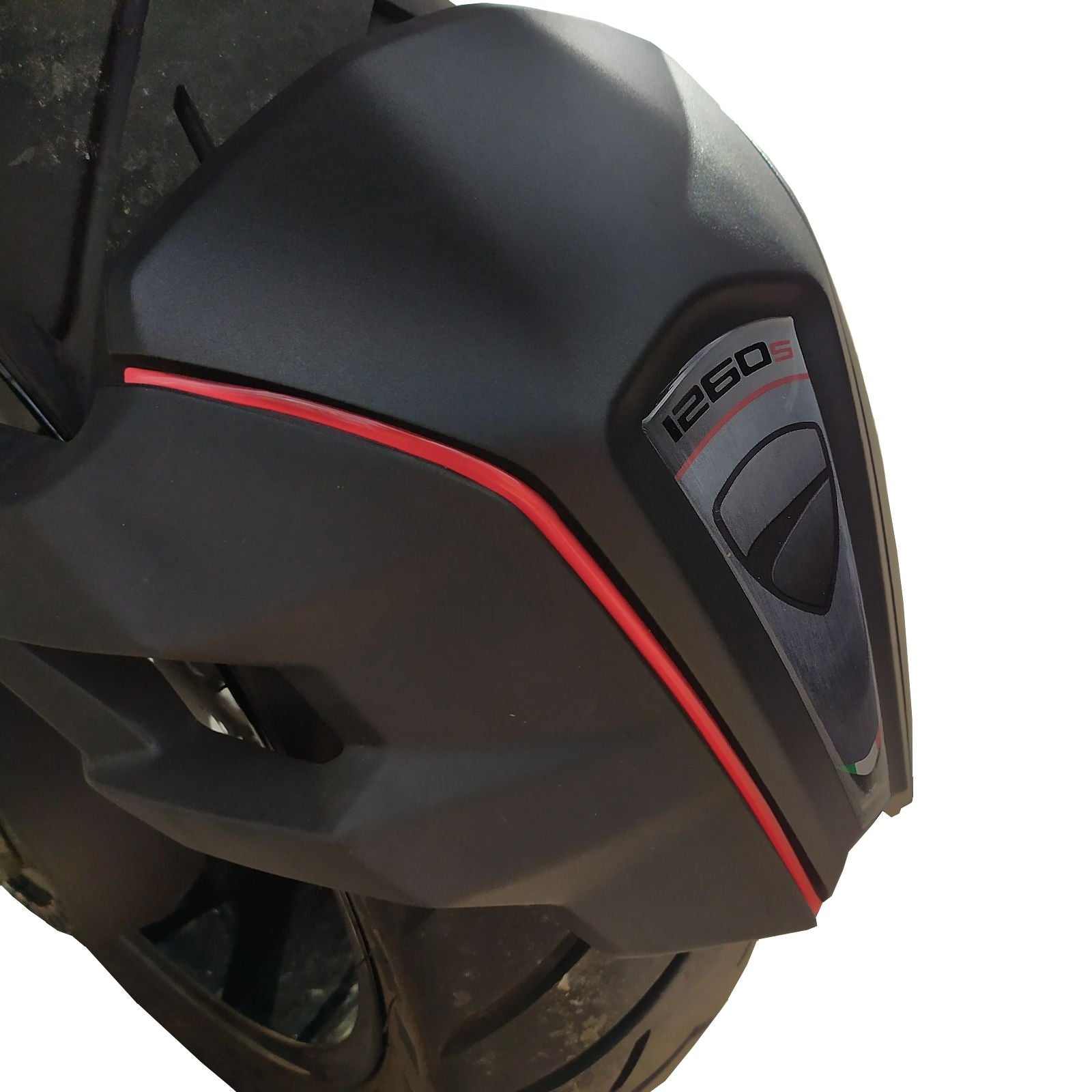 Resin Bike 3D Motorcycle Stickers - Front Fender | Ducati Multistrada 1260 S 2018>2020 -   Pyramid Motorcycle Accessories