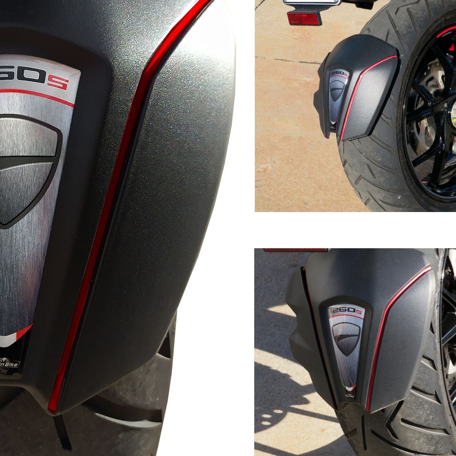 Resin Bike 3D Motorcycle Stickers - Front Fender | Ducati Multistrada 1260 S 2018>2020 -   Pyramid Motorcycle Accessories
