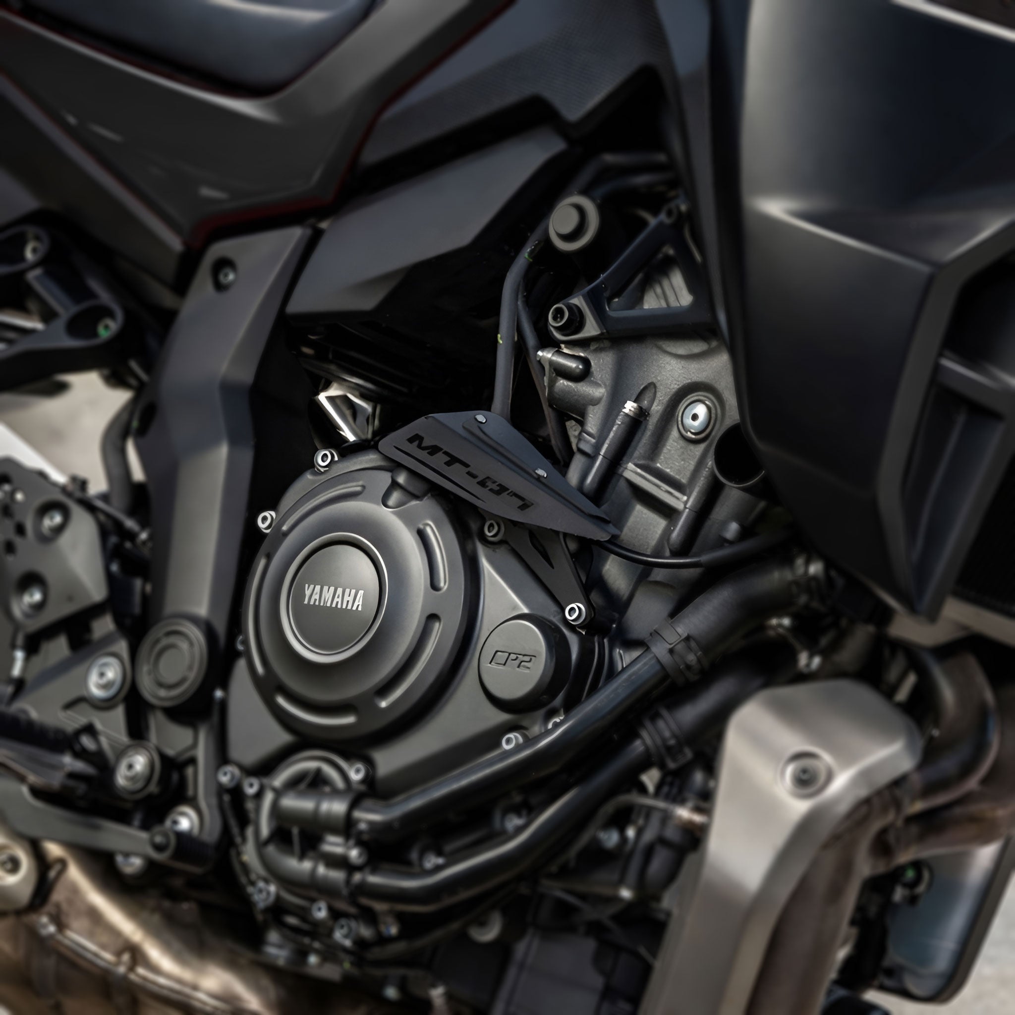 Pyramid Clutch Cable Cover | Matte Black | Yamaha MT-07 2025>Current -   Pyramid Motorcycle Accessories