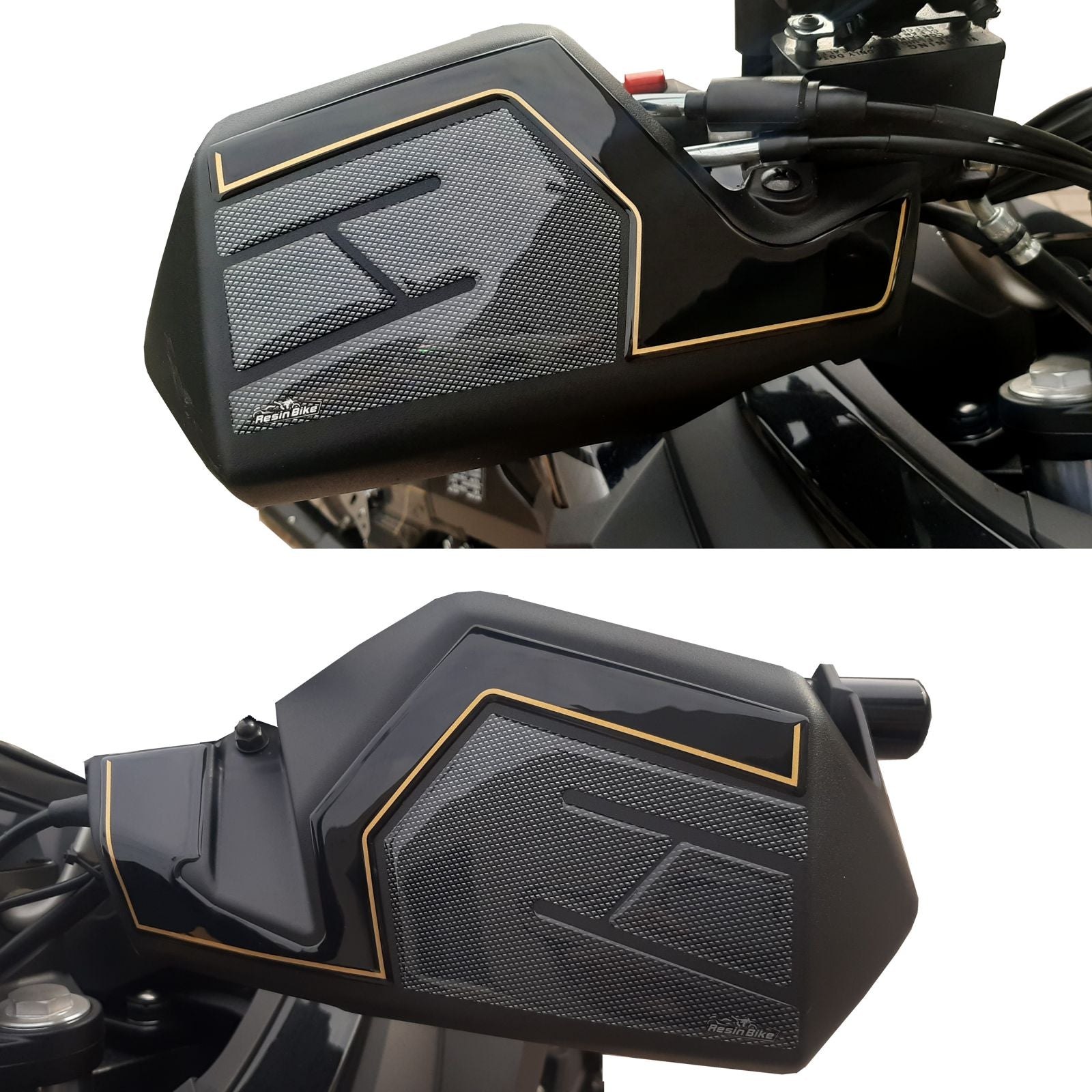 Resin Bike 3D Motorcycle Stickers - Handguards | Suzuki V-Strom 650XT 2018>2025 -   Pyramid Motorcycle Accessories