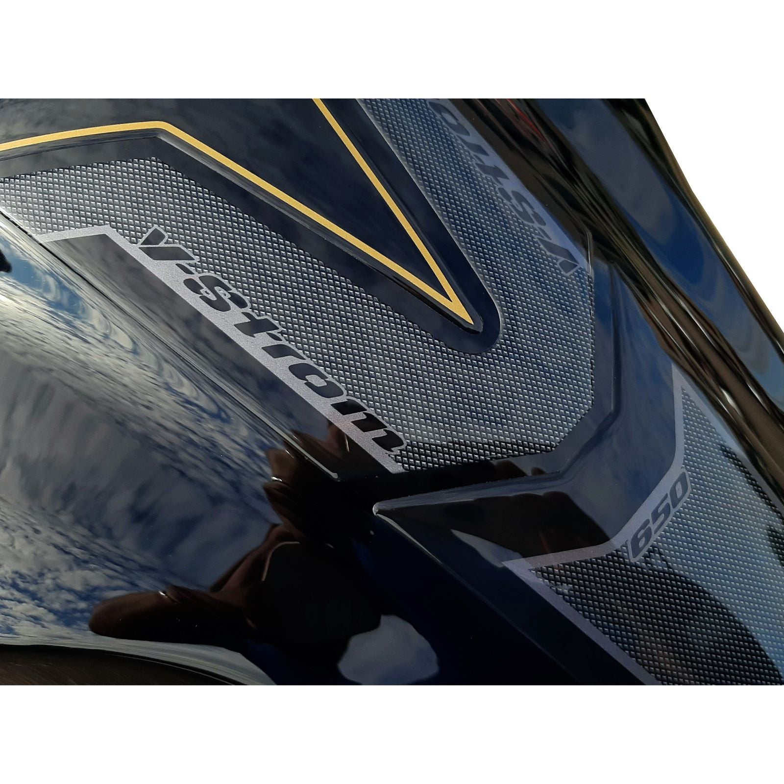 Resin Bike 3D Motorcycle Stickers - Tank Pad | Suzuki V-Strom 650XT 2017>2023 -   Pyramid Motorcycle Accessories