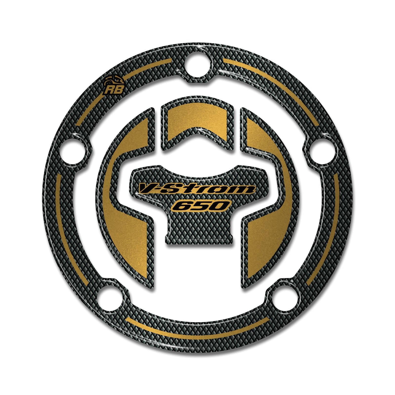 Resin Bike 3D Motorcycle Stickers - Fuel Cap | Suzuki V-Strom 650XT 2020>Current -   Pyramid Motorcycle Accessories