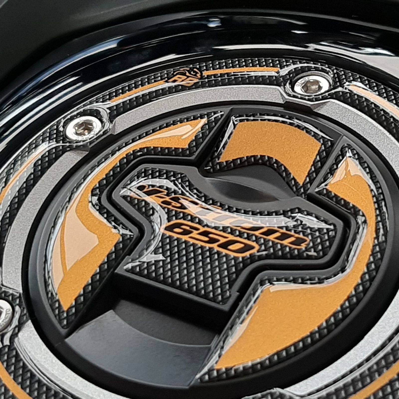 Resin Bike 3D Motorcycle Stickers - Fuel Cap | Suzuki V-Strom 650XT 2020>Current -   Pyramid Motorcycle Accessories