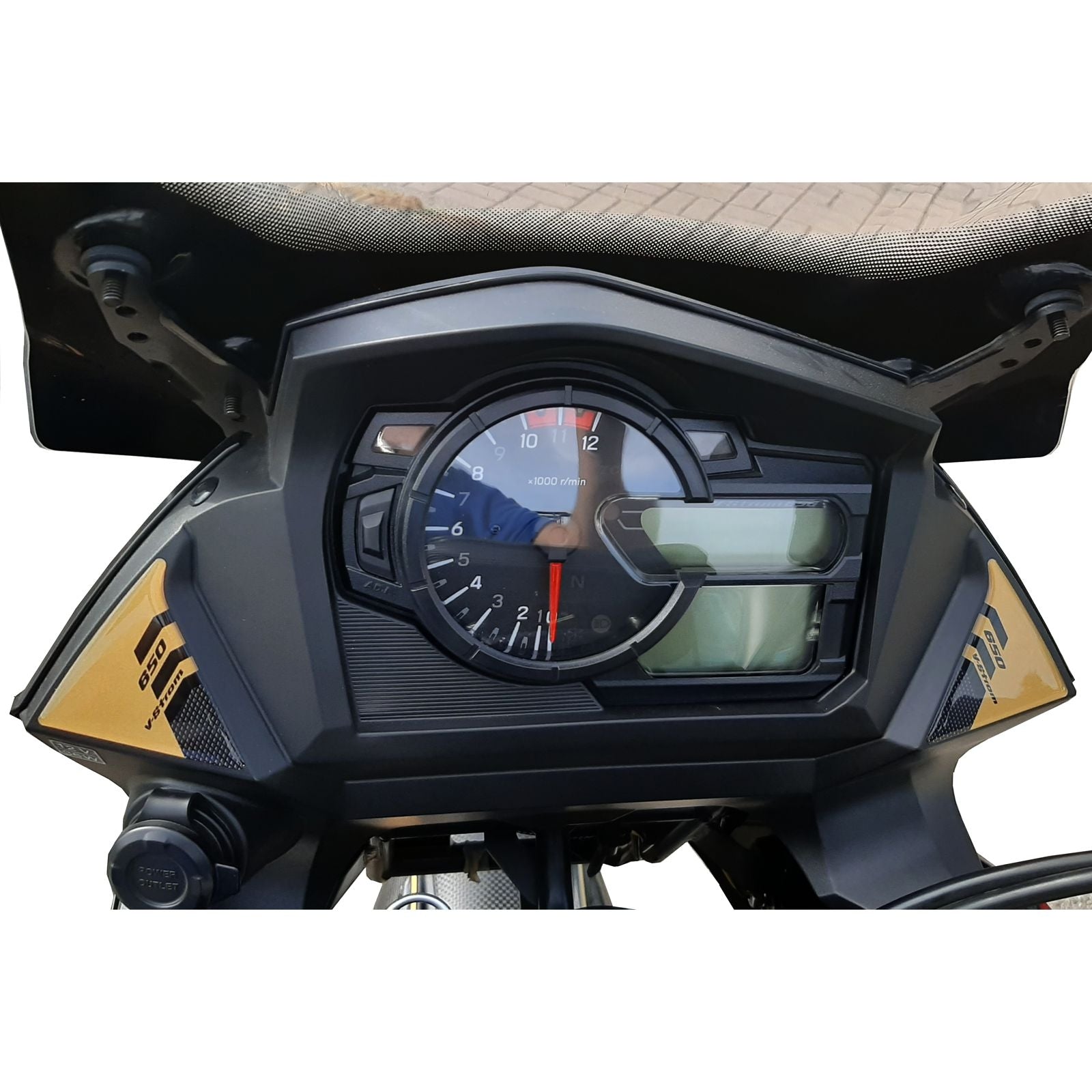 Resin Bike 3D Motorcycle Stickers - Frontal Area | Suzuki V-Strom 650XT 2020>Current -   Pyramid Motorcycle Accessories