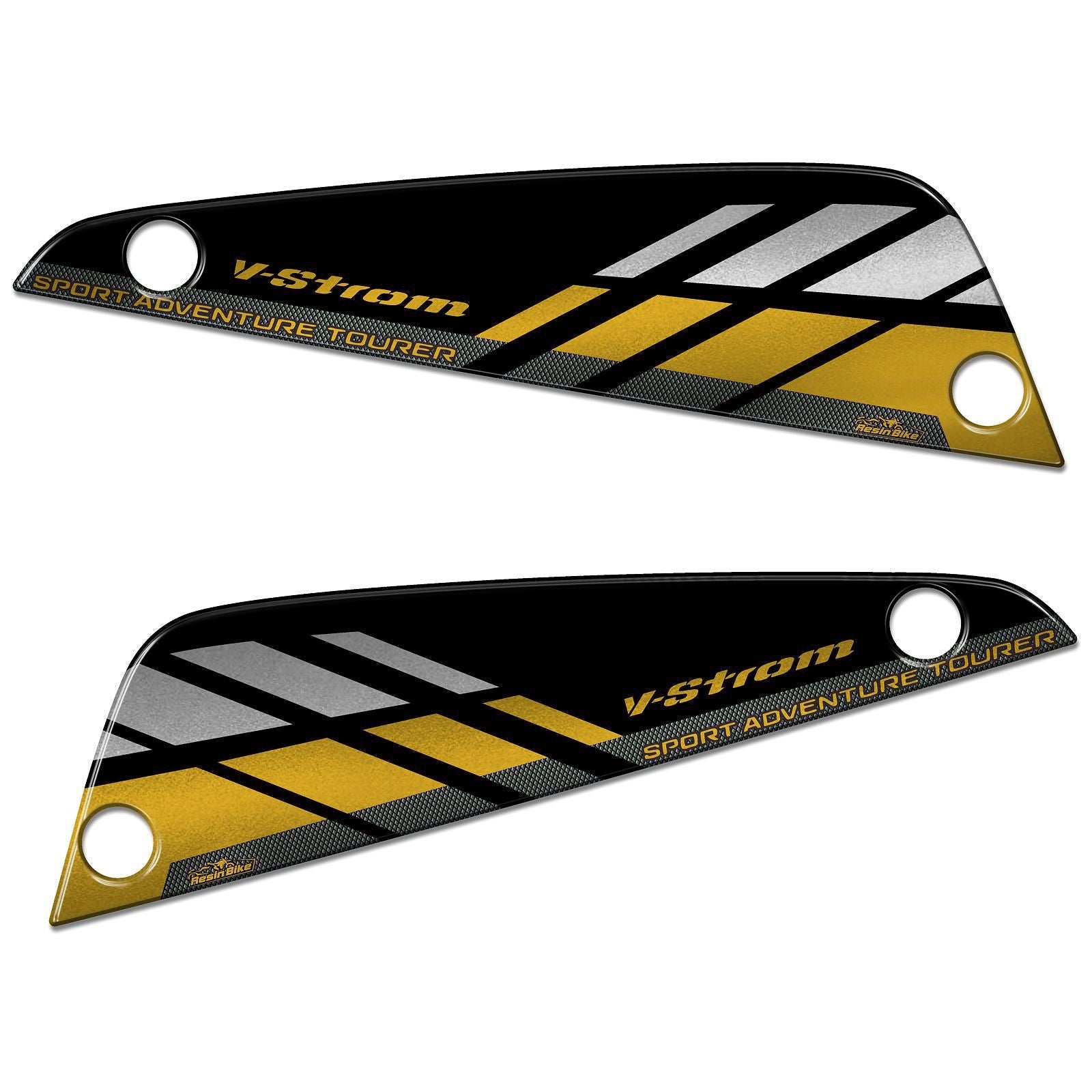 Resin Bike 3D Motorcycle Stickers - Panniers | Suzuki V-Strom 650XT 2020>2021 RB-1000148000008 -   Pyramid Motorcycle Accessories