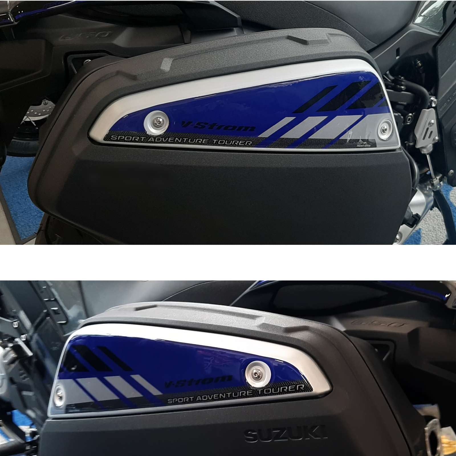 Resin Bike 3D Motorcycle Stickers - Panniers | Suzuki V-Strom 650XT 2020>2021 RB-1000148100005 -   Pyramid Motorcycle Accessories