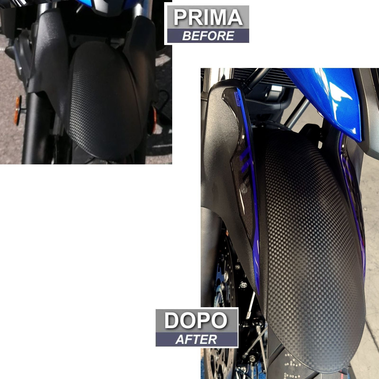 Resin Bike 3D Motorcycle Stickers - Front Fender | Suzuki V-Strom 650XT 2017>2023 -   Pyramid Motorcycle Accessories