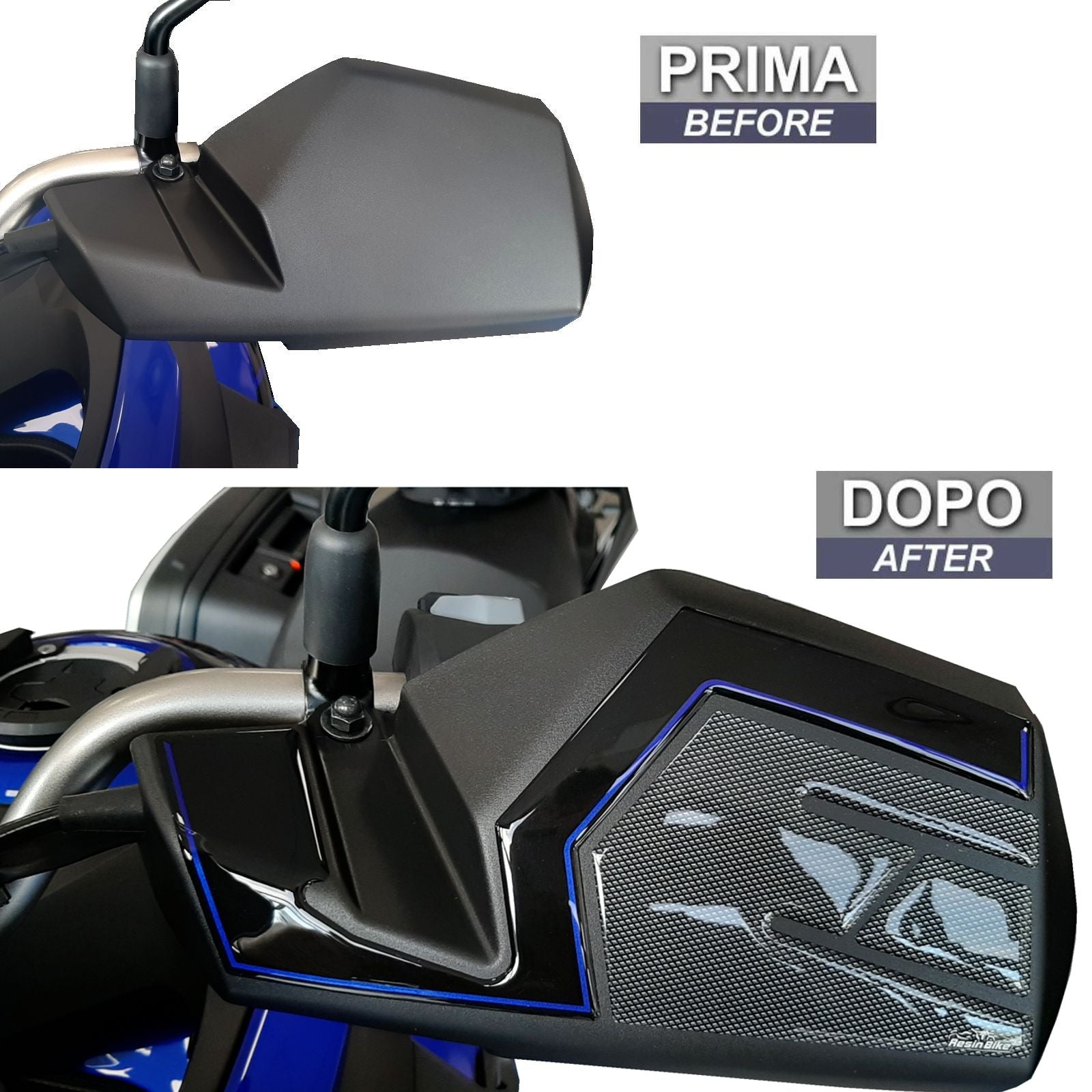 Resin Bike 3D Motorcycle Stickers - Handguards | Suzuki V-Strom 650XT 2017>2023 -   Pyramid Motorcycle Accessories