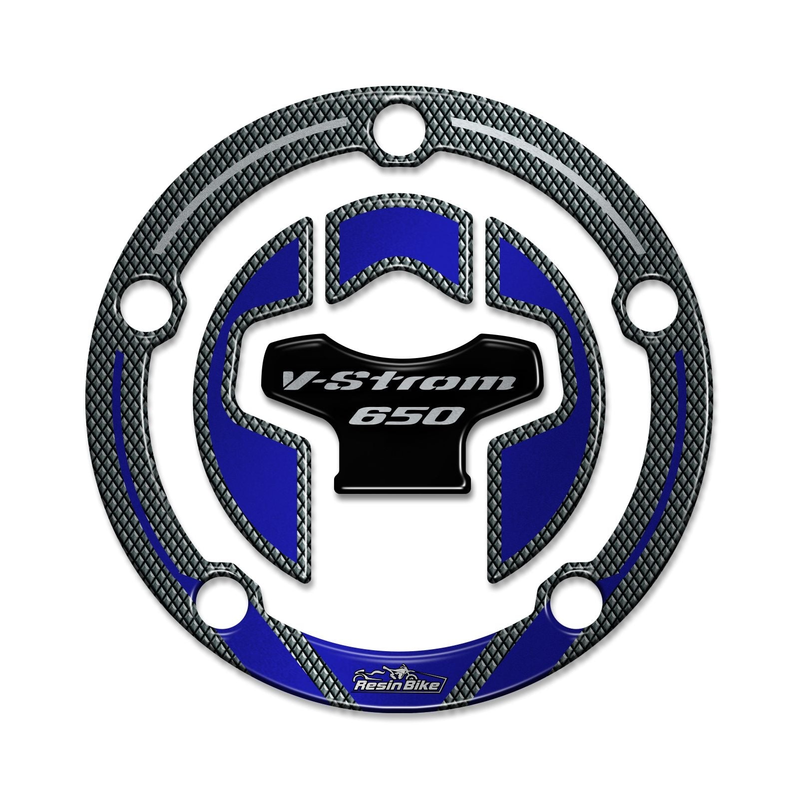 Resin Bike 3D Motorcycle Stickers - Fuel Cap | Suzuki V-Strom 650XT 2017>2023 -   Pyramid Motorcycle Accessories