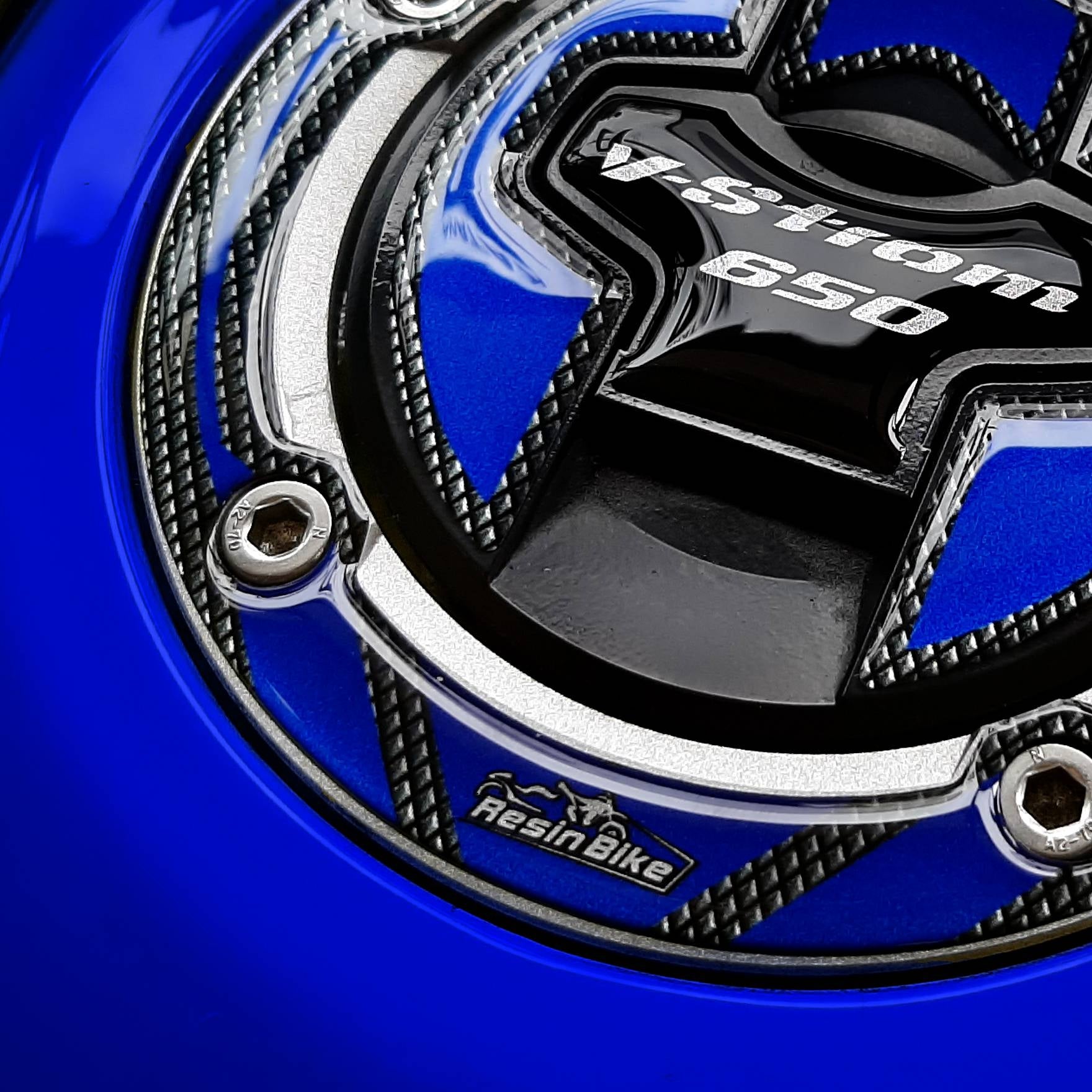 Resin Bike 3D Motorcycle Stickers - Fuel Cap | Suzuki V-Strom 650XT 2017>2023 -   Pyramid Motorcycle Accessories
