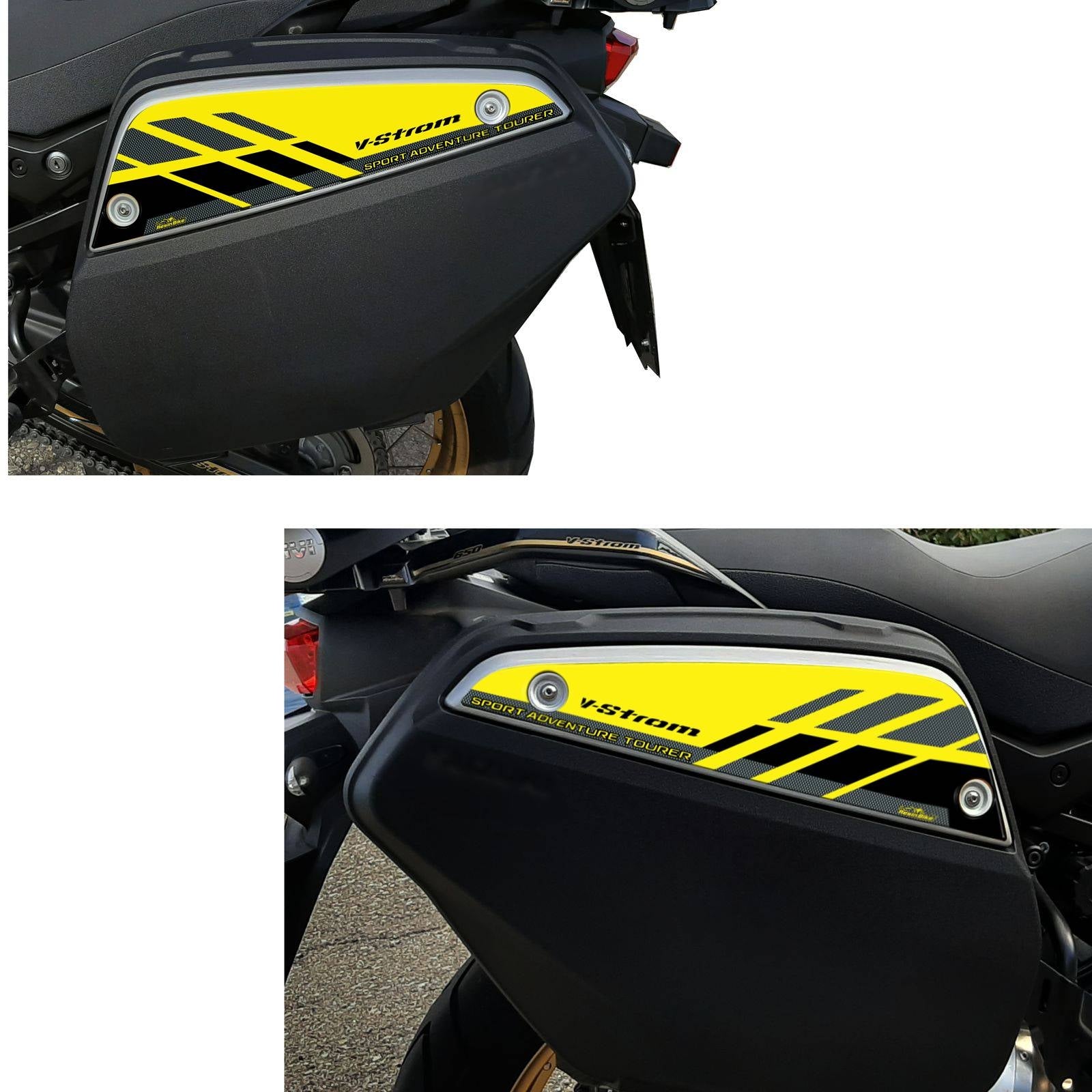Resin Bike 3D Motorcycle Stickers - Panniers | Suzuki V-Strom 650 2017>2021 RB-1000149200001 -   Pyramid Motorcycle Accessories
