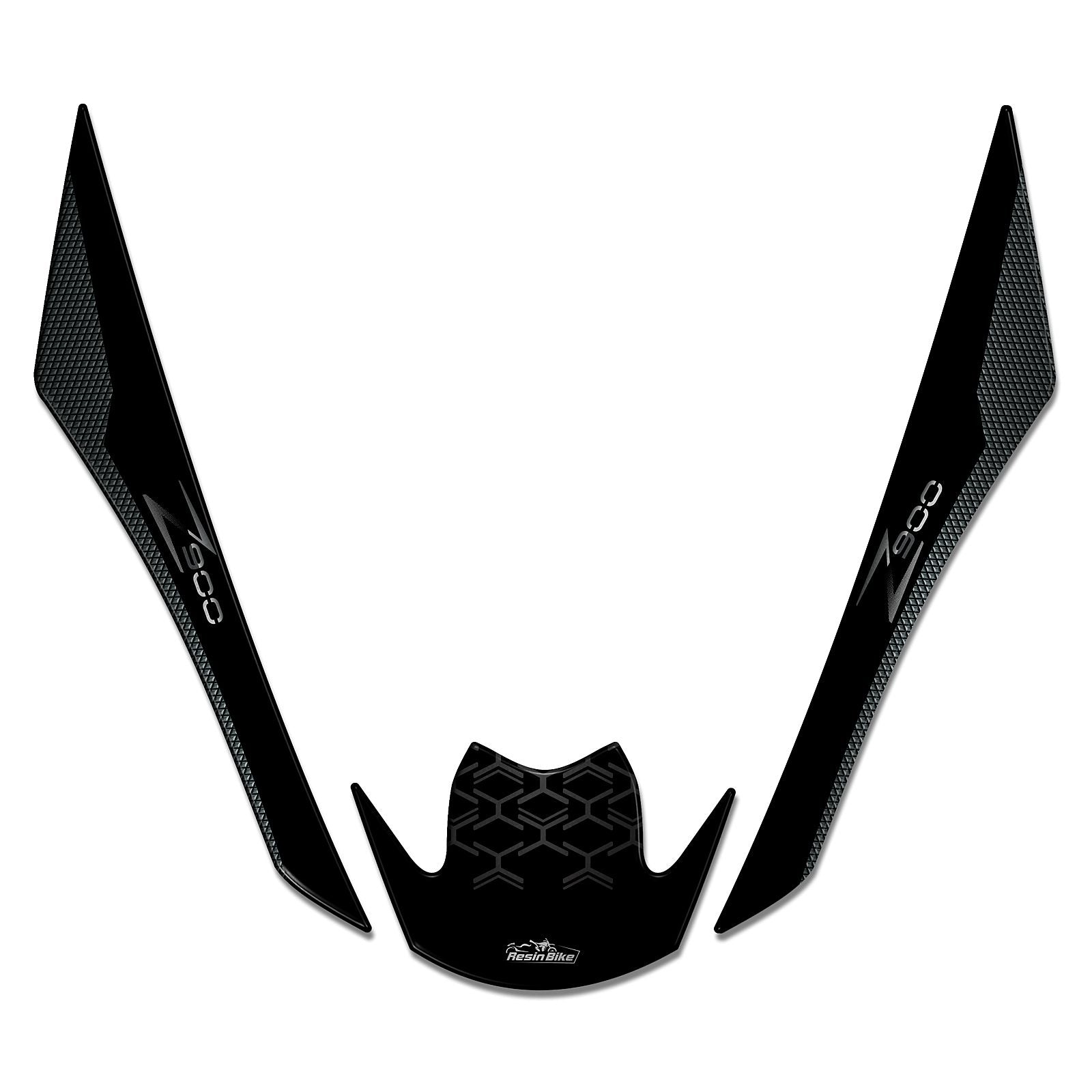 Resin Bike 3D Motorcycle Stickers - Front Fender | Kawasaki Z 900 2021>2024 -   Pyramid Motorcycle Accessories