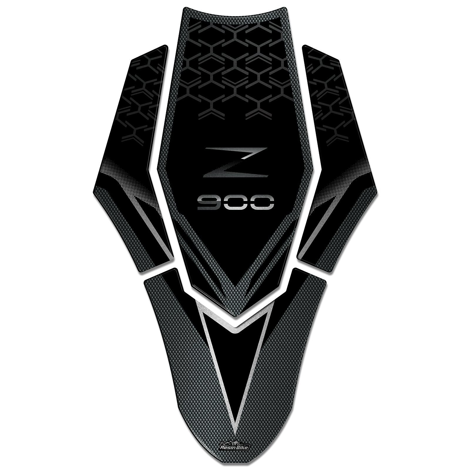 Resin Bike 3D Motorcycle Stickers - Tank Pad | Kawasaki Z 900 2021>2024 -   Pyramid Motorcycle Accessories