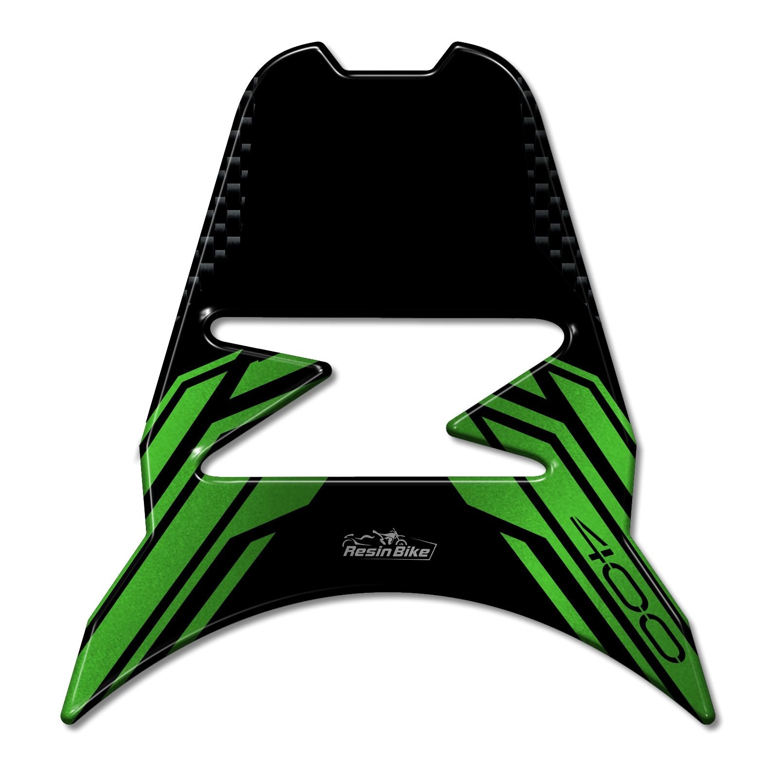 Resin Bike 3D Motorcycle Stickers - Tank Pad | Kawasaki Z 400 2019>2023 RB-1000150500008 -   Pyramid Motorcycle Accessories