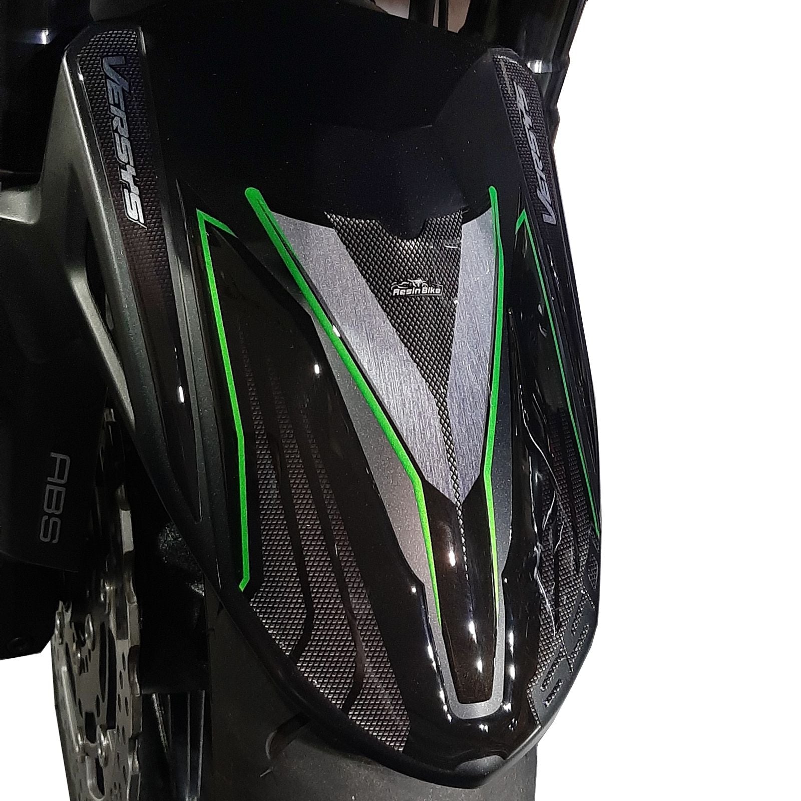 Resin Bike 3D Motorcycle Stickers - Front Fender | Kawasaki Versys 650 2017>2021 -   Pyramid Motorcycle Accessories