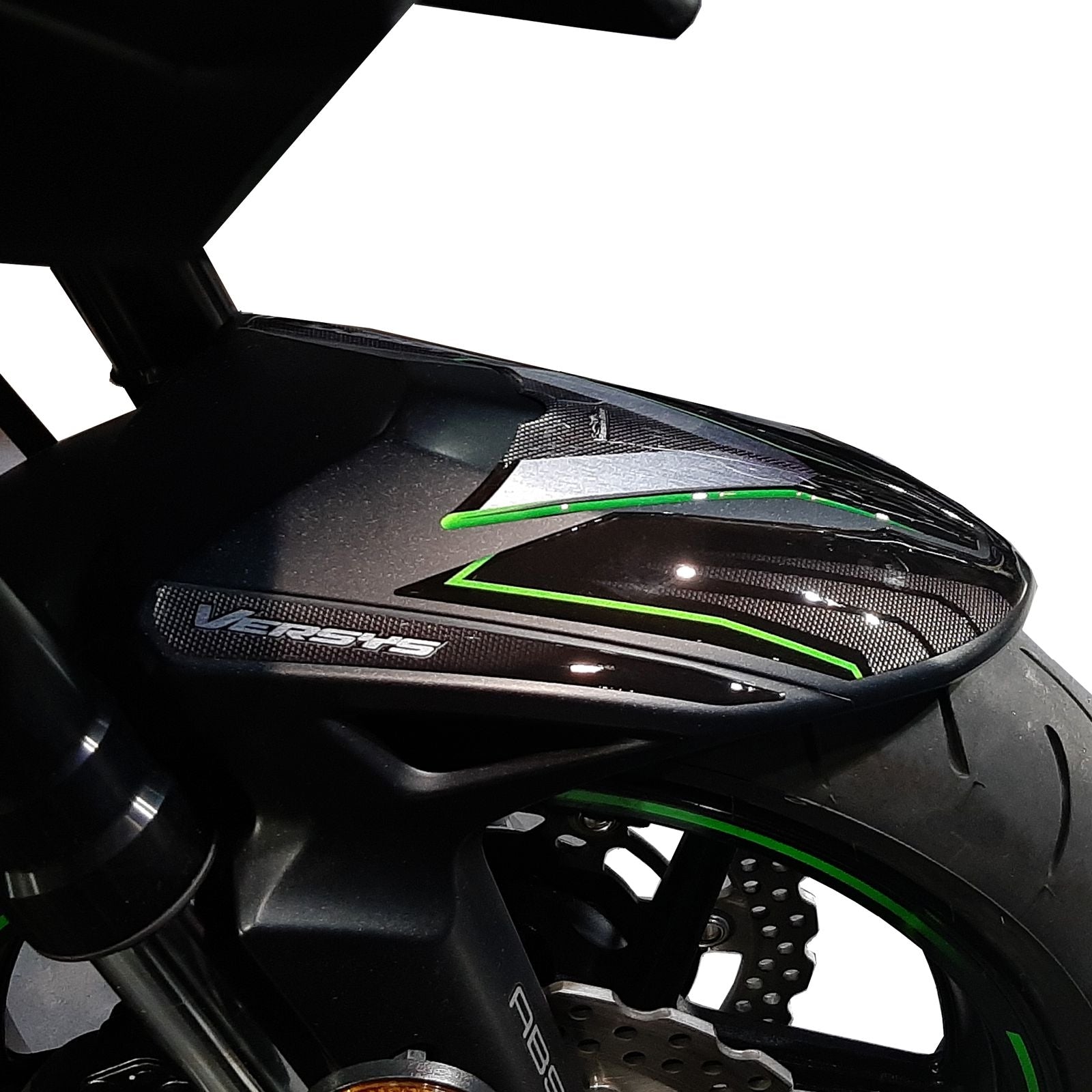 Resin Bike 3D Motorcycle Stickers - Front Fender | Kawasaki Versys 650 2017>2021 -   Pyramid Motorcycle Accessories