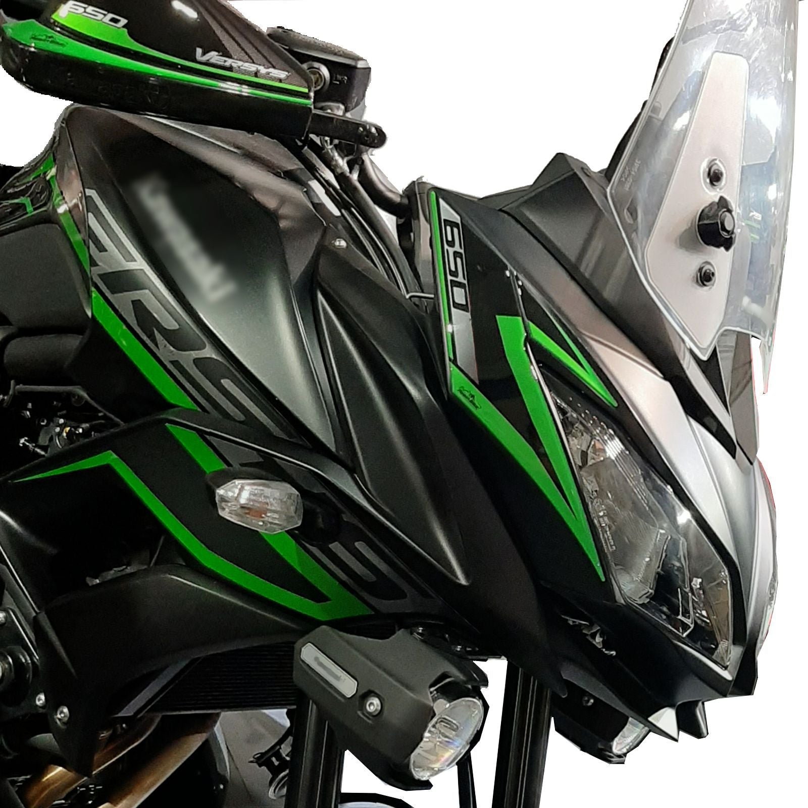 Resin Bike 3D Motorcycle Stickers - Front Fender | Kawasaki Versys 650 2017>2021 RB-1000151300003 -   Pyramid Motorcycle Accessories