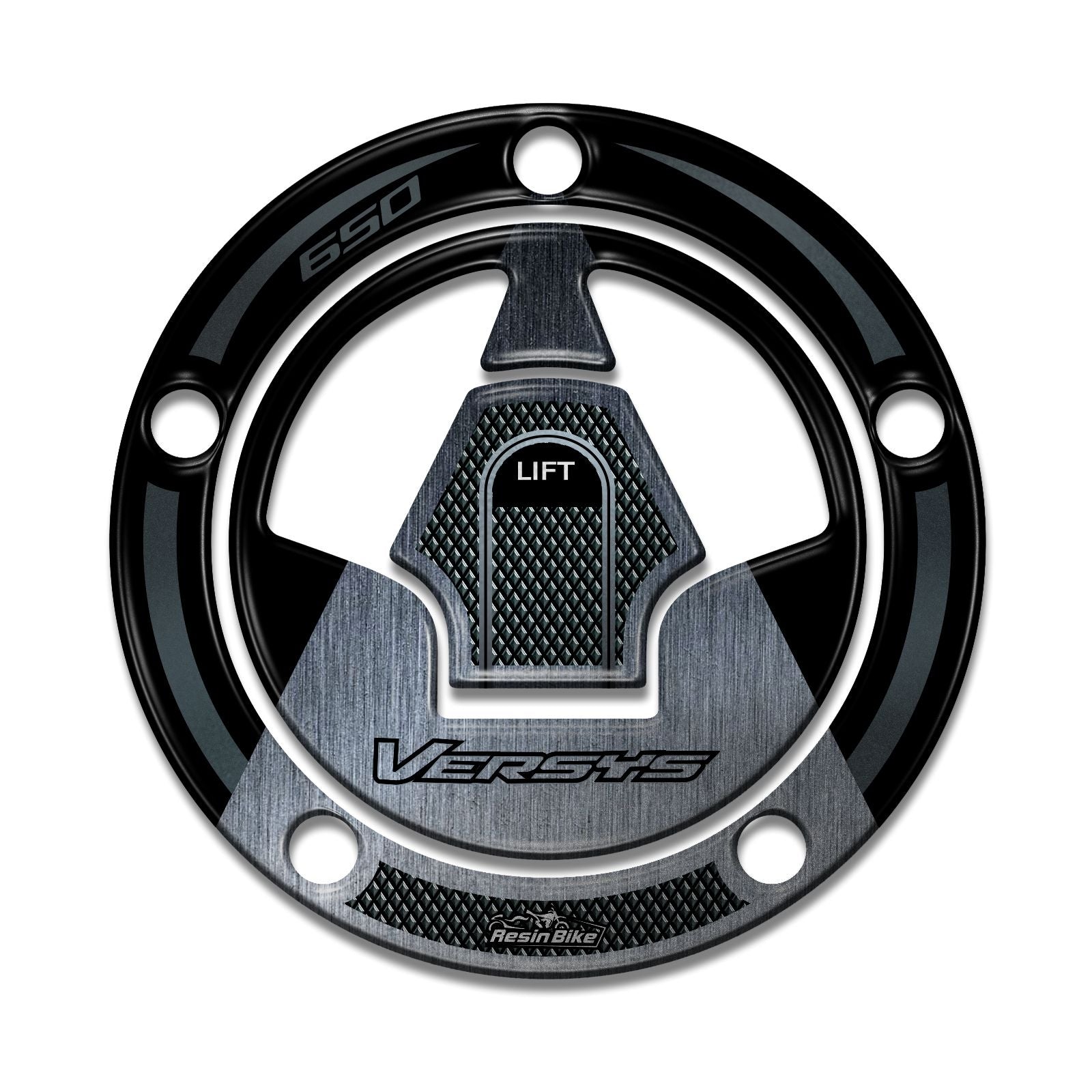 Resin Bike 3D Motorcycle Stickers - Fuel Cap | Kawasaki Versys 650 2017>2021 RB-1000151700001 -   Pyramid Motorcycle Accessories