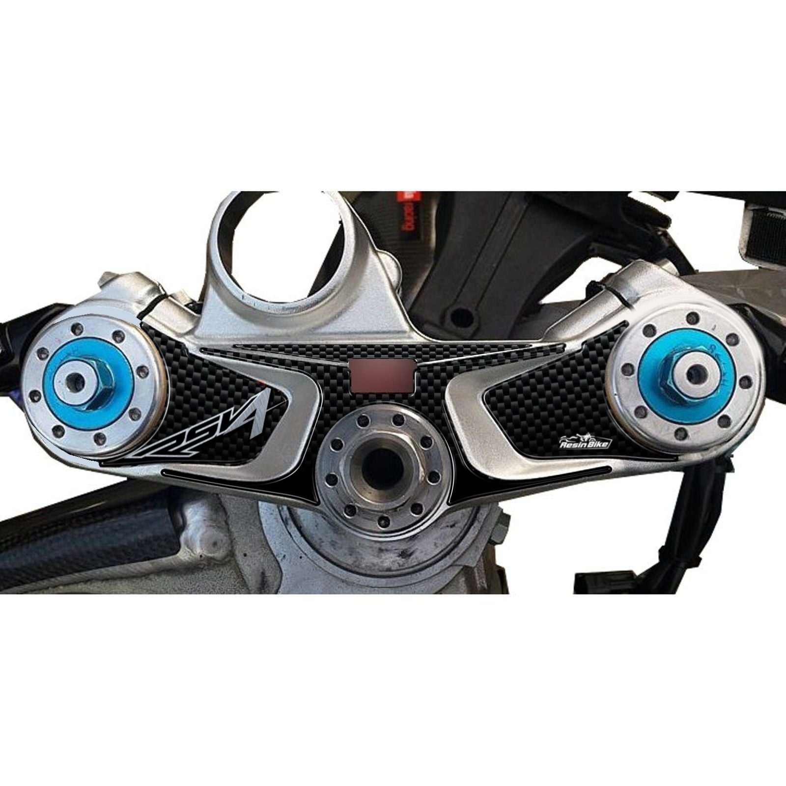 Resin Bike 3D Motorcycle Stickers - Top Yoke | Aprilia RSV4 2017>2023 -   Pyramid Motorcycle Accessories