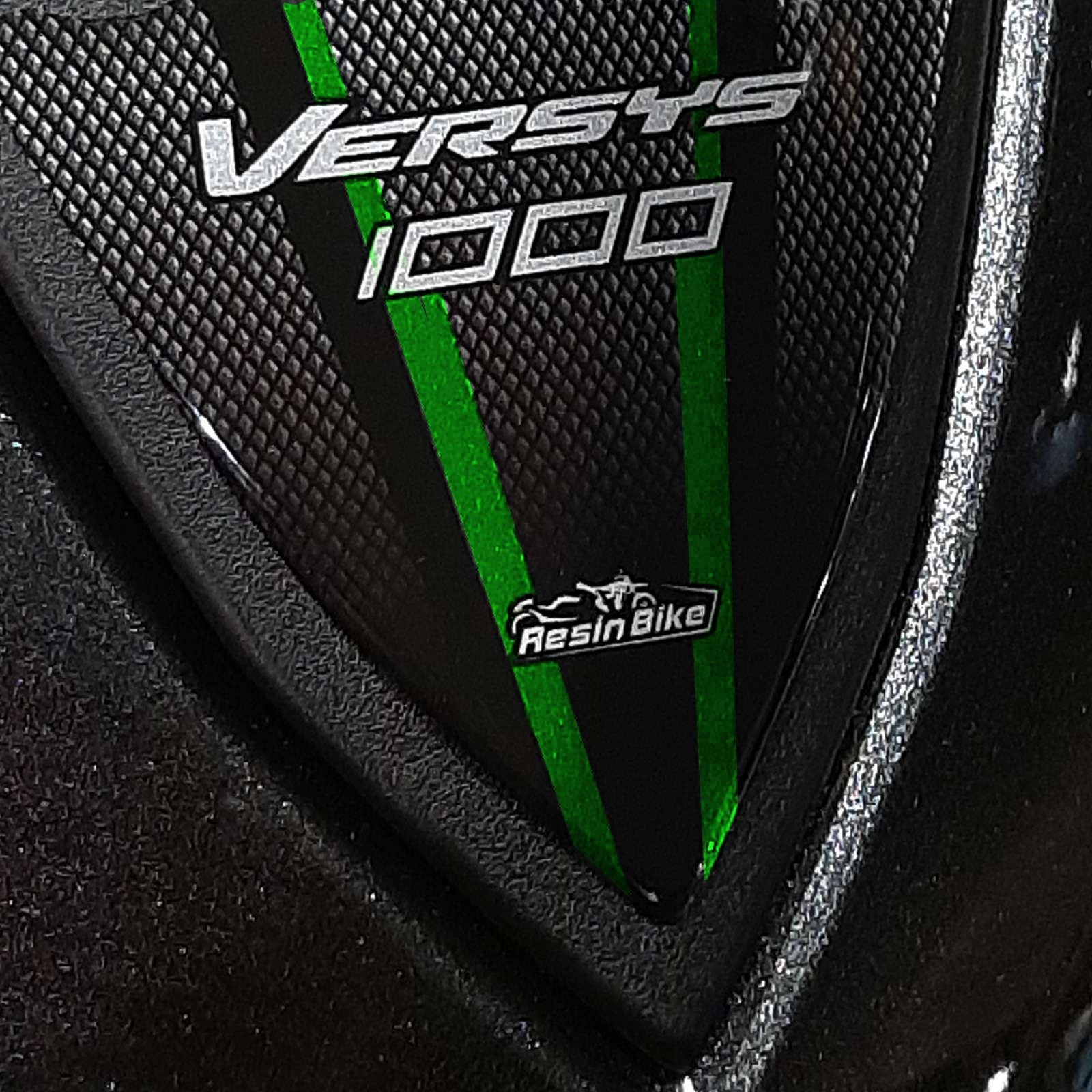Resin Bike 3D Motorcycle Stickers - Frontal Area | Kawasaki Versys 1000 2017>2024 -   Pyramid Motorcycle Accessories