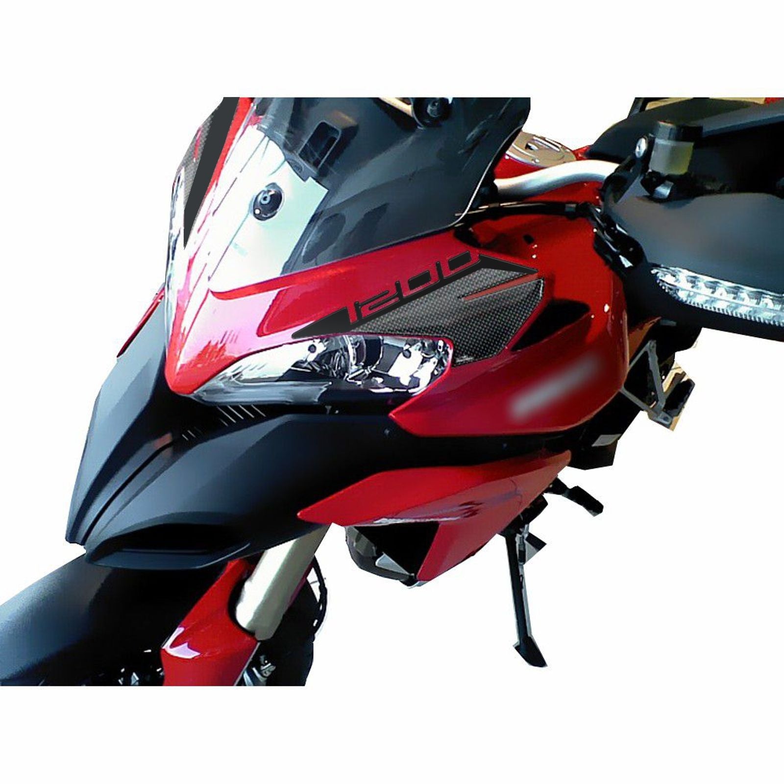 Resin Bike 3D Motorcycle Stickers - Front Fender | Ducati Multistrada 1200 2010>2012 -   Pyramid Motorcycle Accessories