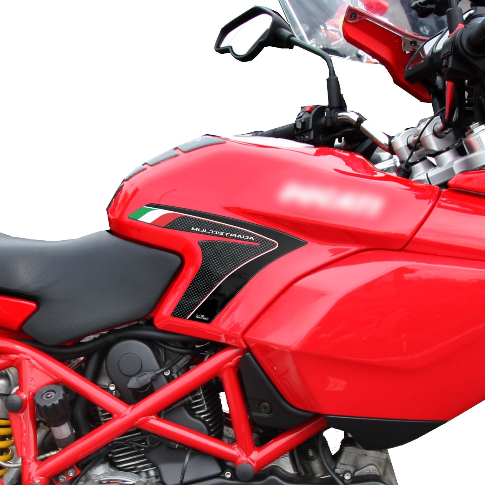 Resin Bike 3D Motorcycle Stickers - Tank Sides | Ducati Multistrada 1200 2011>2012 -   Pyramid Motorcycle Accessories
